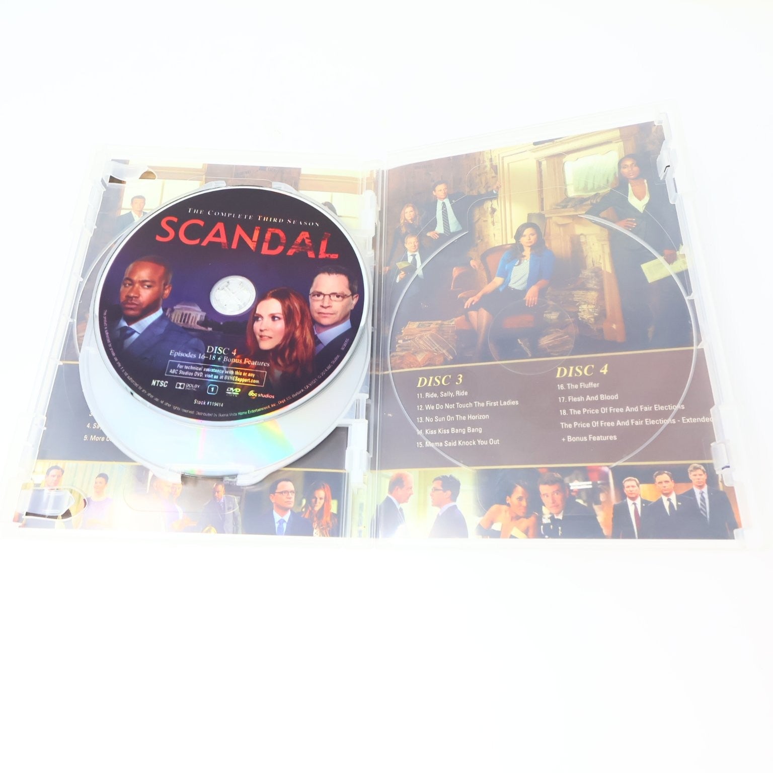 Scandal DVD Seasons #1-2-3 2012-2014 Kerry Washington Tested Region 1 NTSC ABC