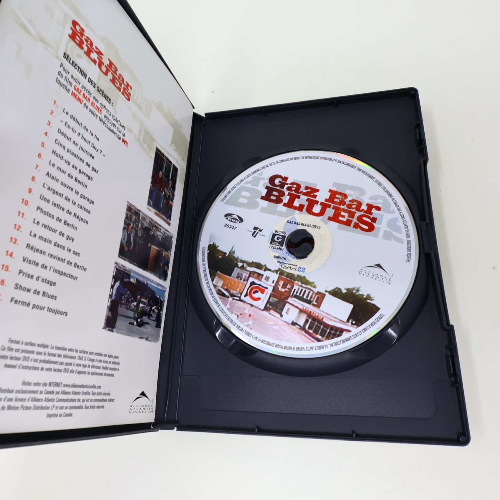 Gaz Bar Blues DVD Testé Québécois Français French Only Serge Thériault Region 1