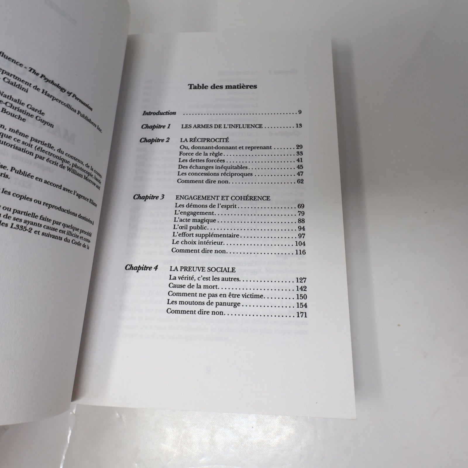 Influence et Manipulation Dr Robert B. Cialdini 2004 PB Techniques de Persuasion