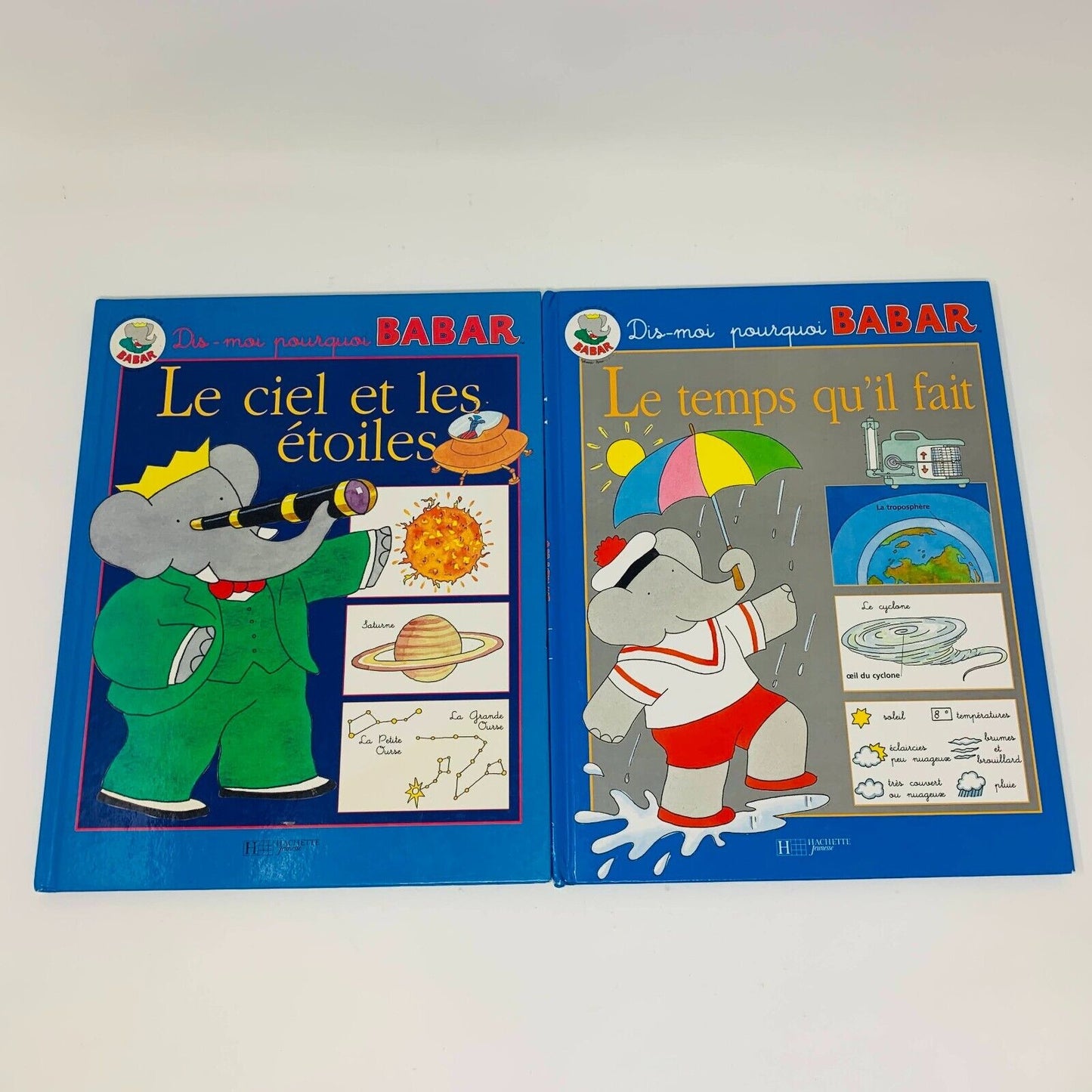 5x Livres Dis moi Babar & Babar Raconte pour Enfants en Français French Children