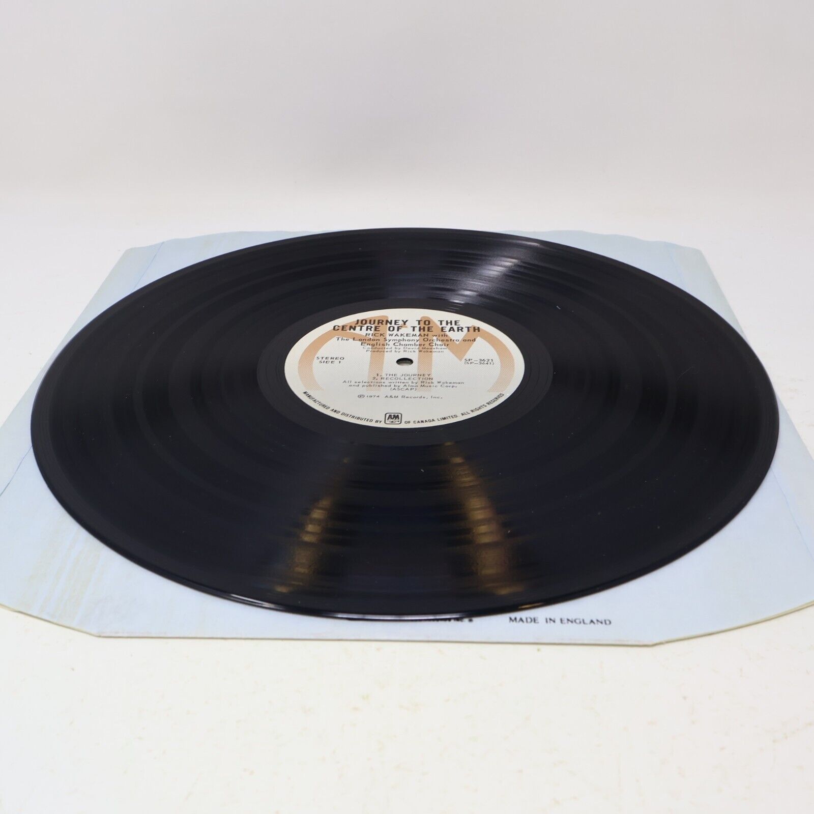 Rick Wakeman Journey To The Centre Of The Earth LP 1974 SP-3621 Record + Booklet