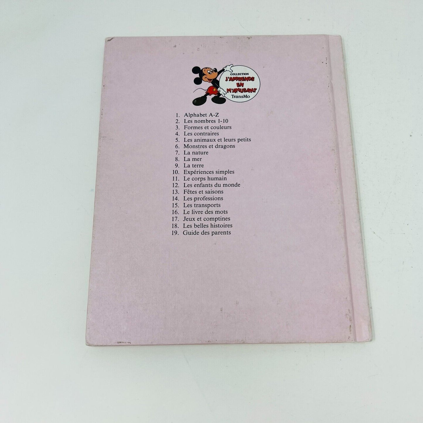 8x J'Apprends en m'Amusant Walt Disney Livres Français/French Children Lot 80s