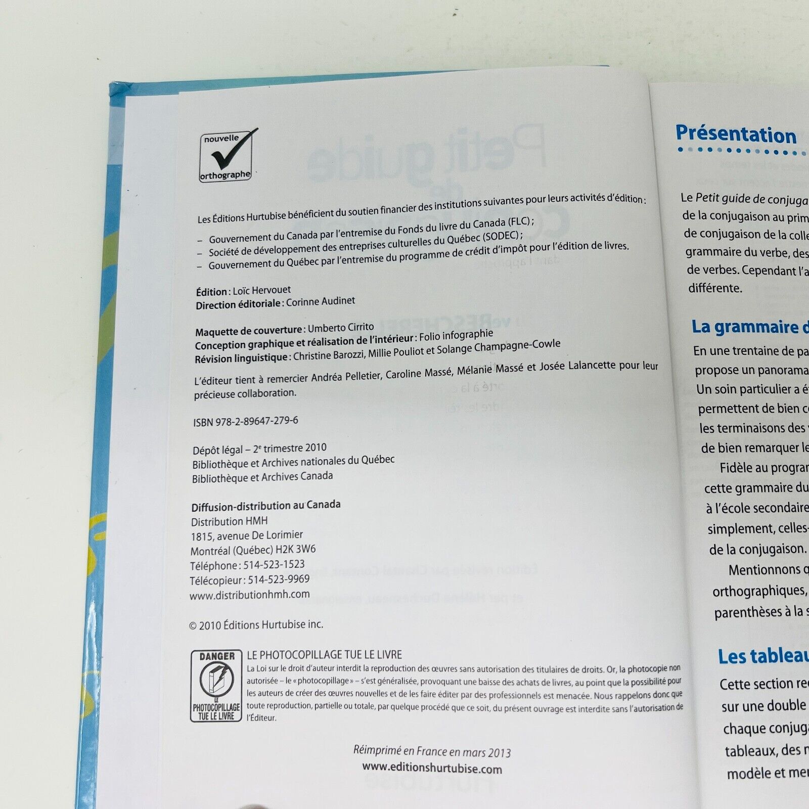 Bescherelle Petit Guide De Conjugaison Junior Livre Hurtubise Grammaire Verbes