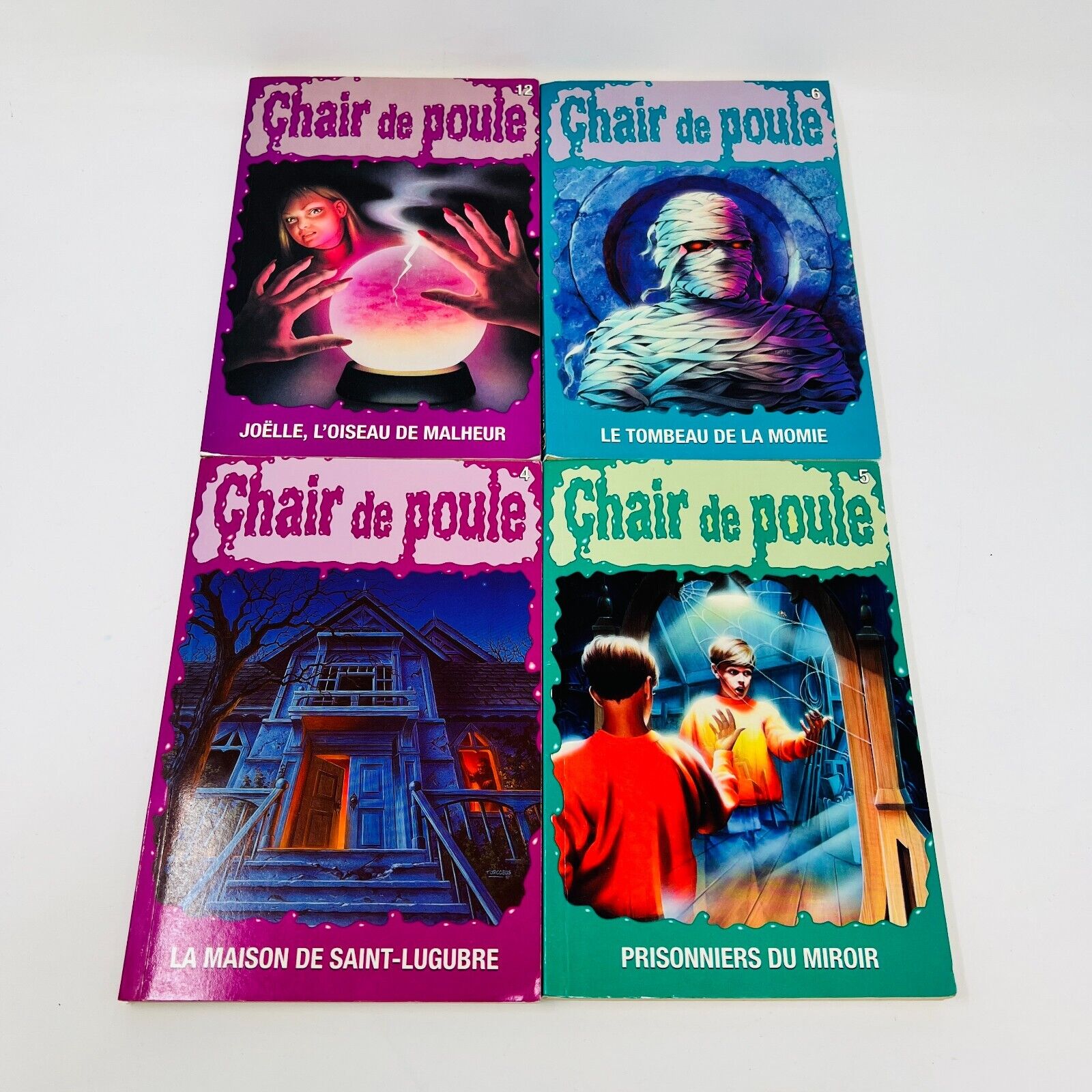 8x Chair de Poule EH Lot French Goosebumps Français R.L. Stine 90s Plage Hantée