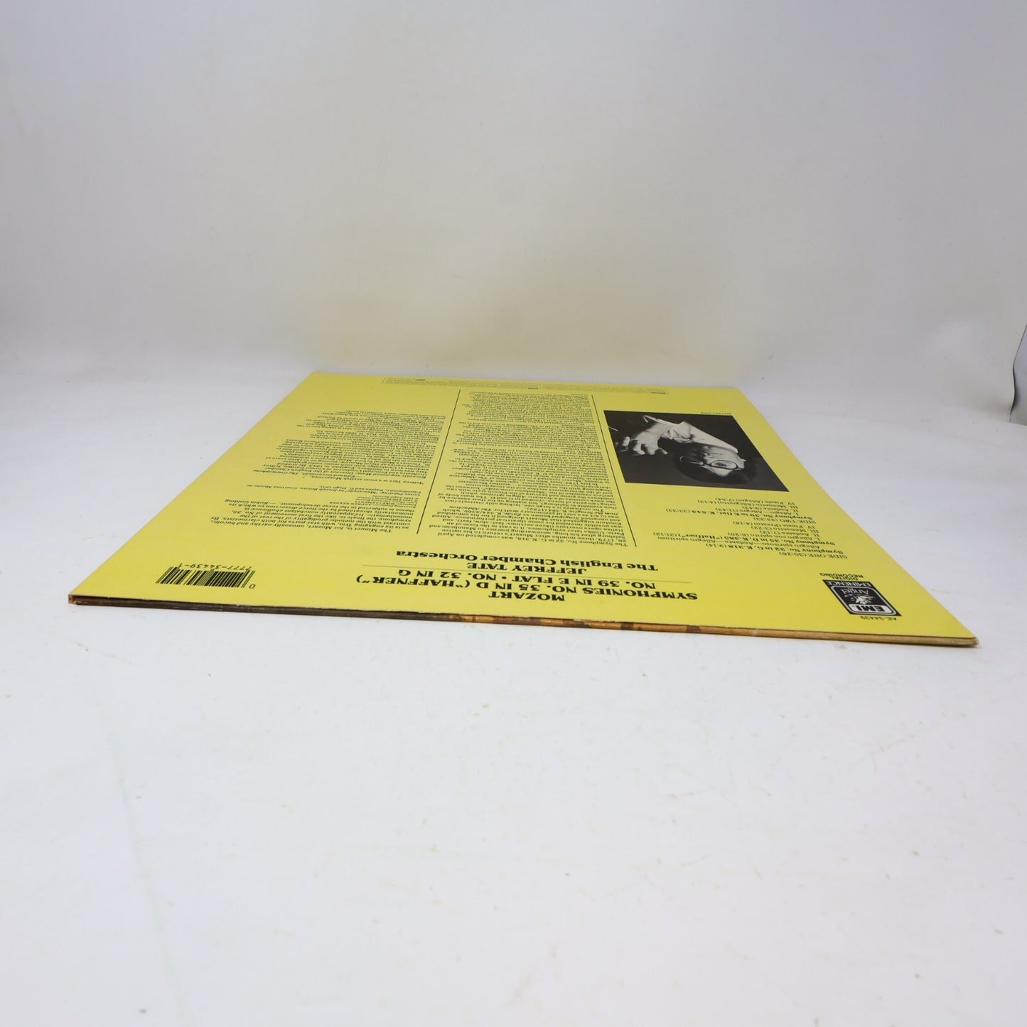 Jeffrey Tate Conducts Mozart English Chamber Orchestra Record AE-34439 Emi 1985