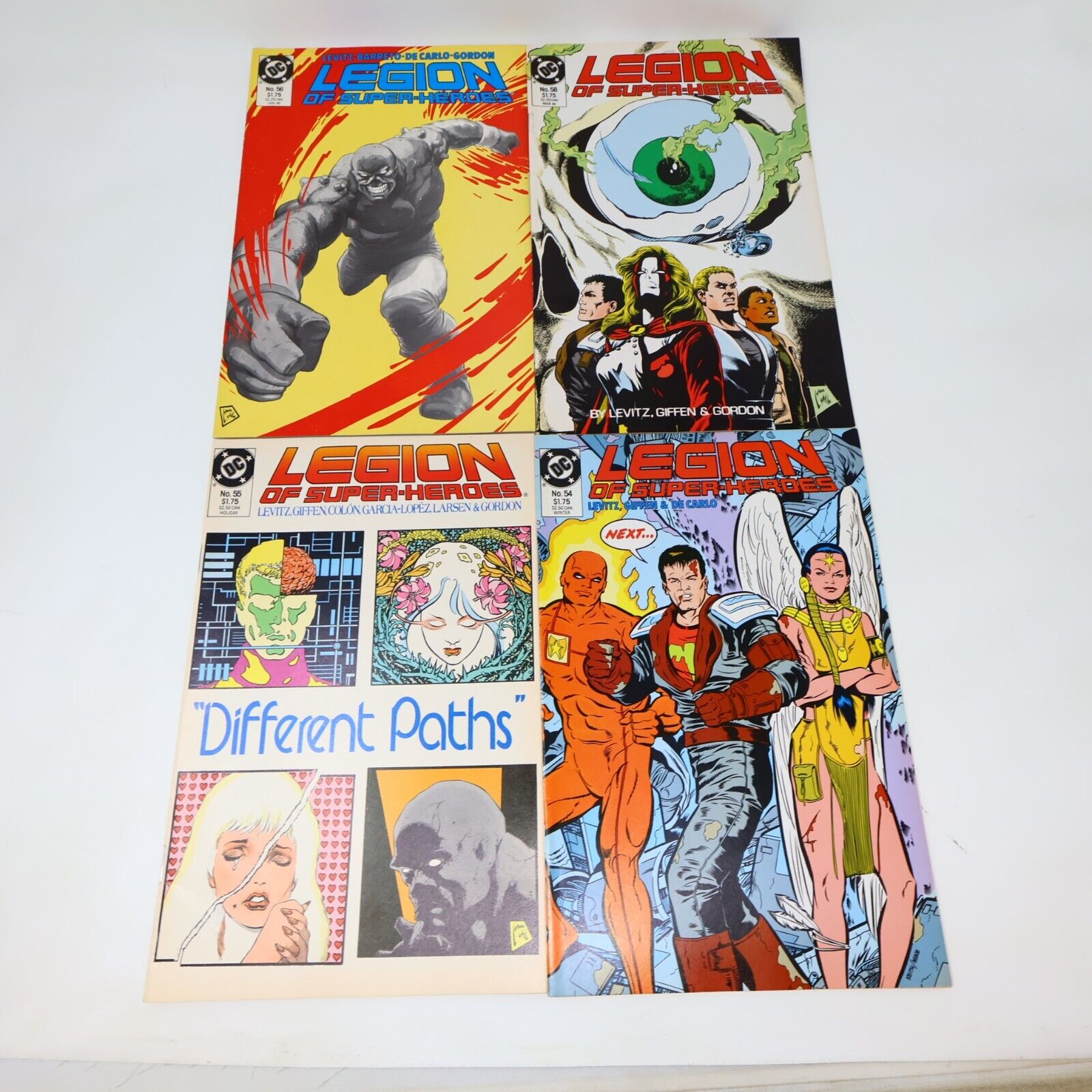 Lot 10 Comics Legion of Super-Heroes #42, 47-48, 51-56, 58 DC Levitz 1980s