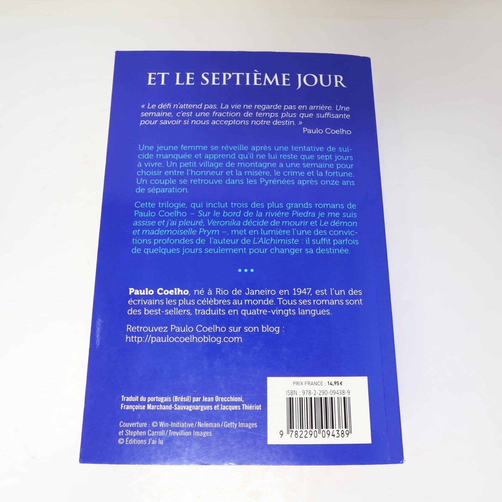 Et le Septième Jour Trilogie Paulo Coelho J'ai Lu 2014 PB Français French Livre