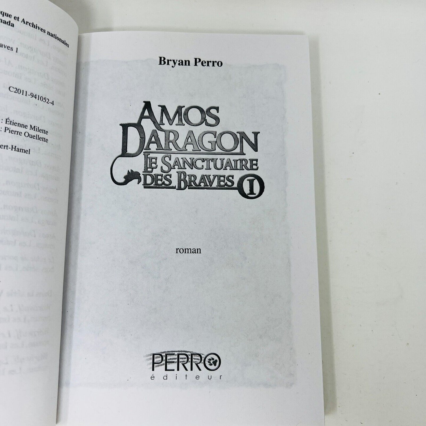 Lot Amos Daragon Le Sanctuaire des Braves #1-3 Série Complète Bryan Perro Livres