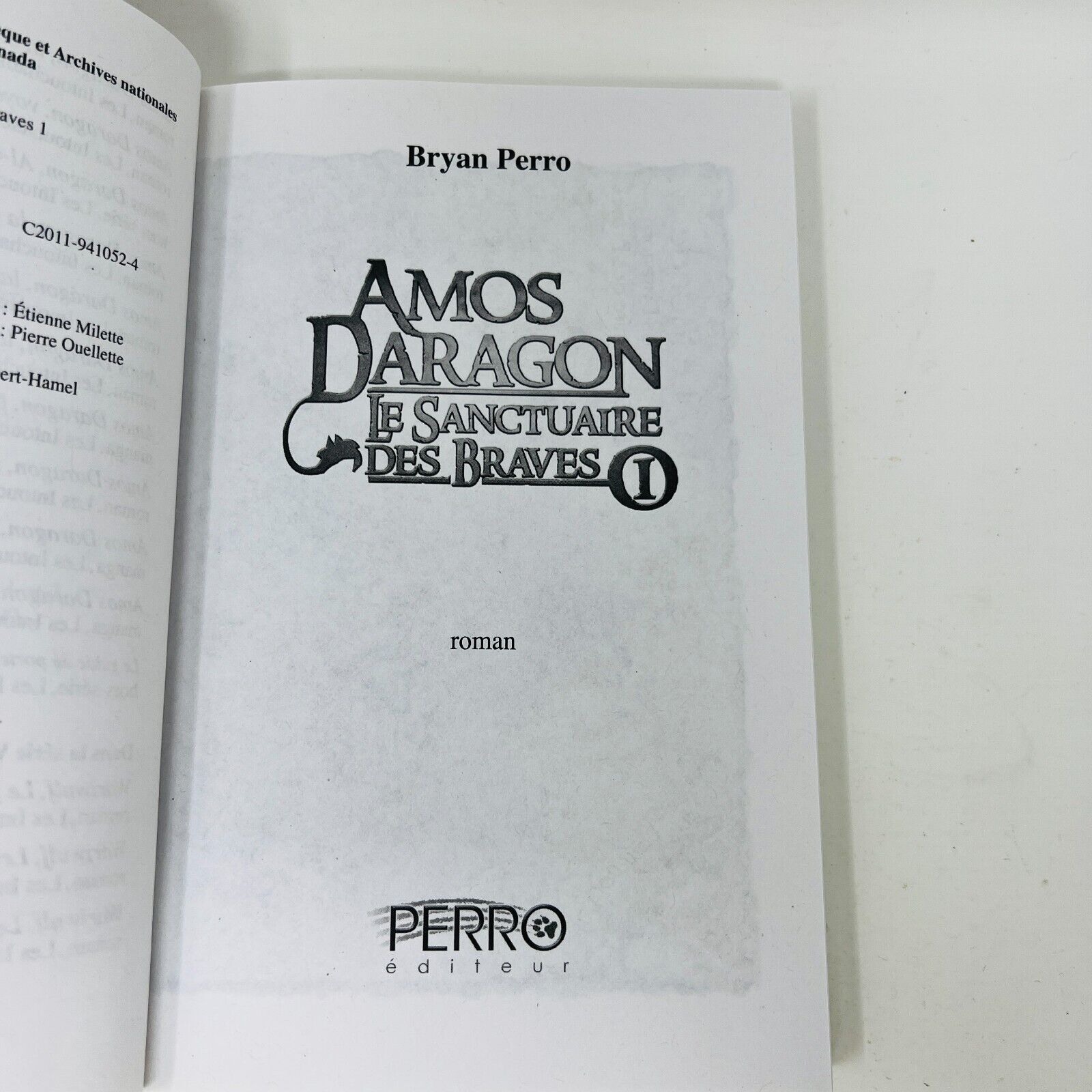 Lot Amos Daragon Le Sanctuaire des Braves #1-3 Série Complète Bryan Perro Livres