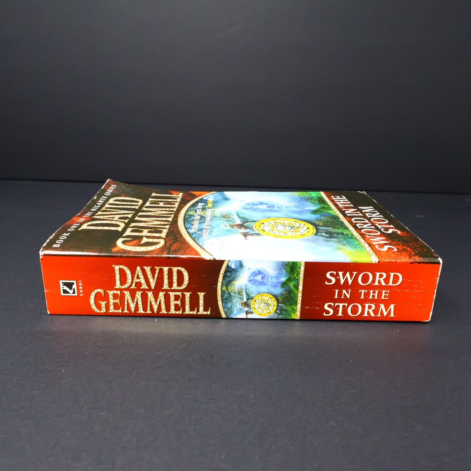 1999 Rigante #1 Sword in the Storm by David Gemmell Fantasy Corgi Book Paperback