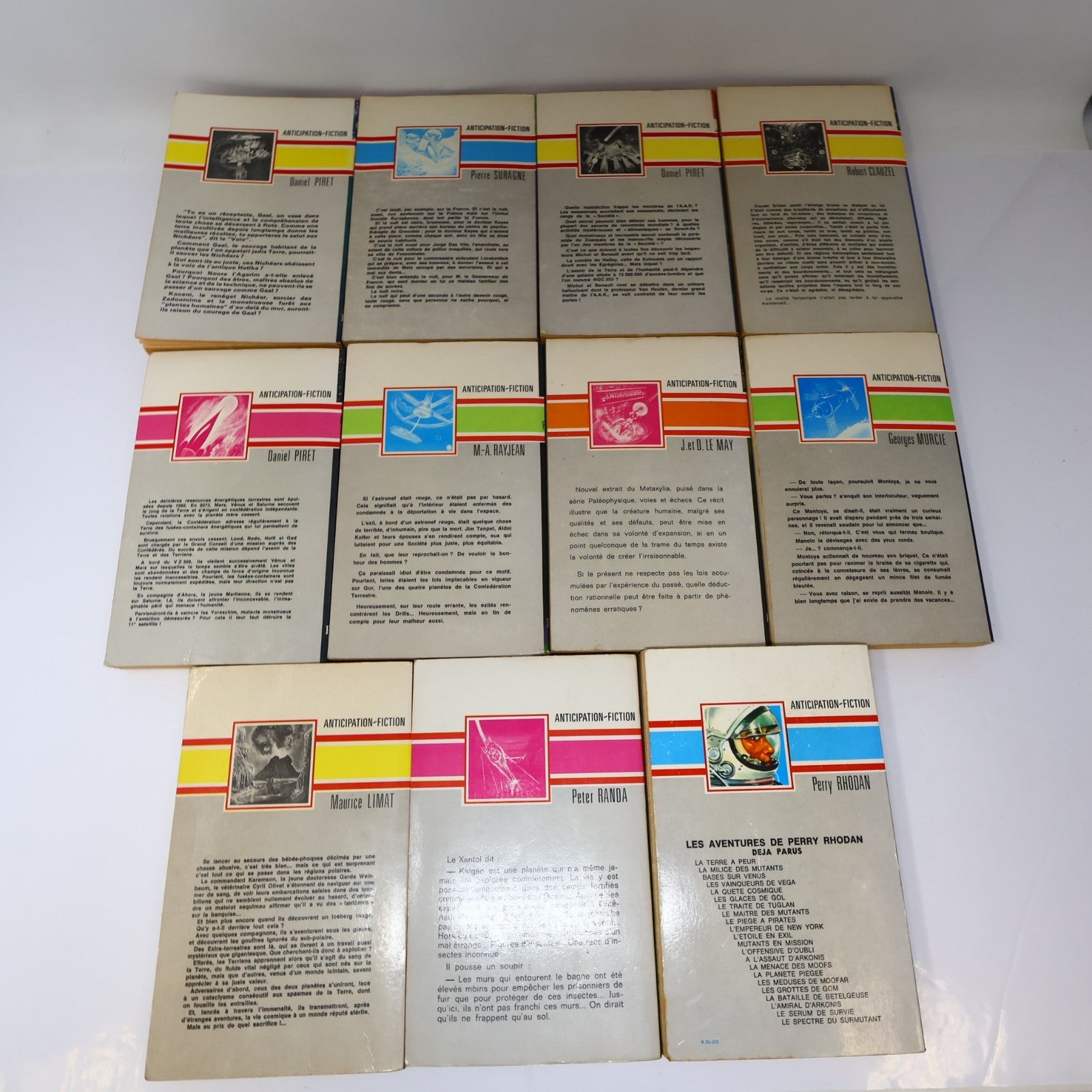 Anticipation Lot 11 Livres Fleuve Noir L'Iceberg Rouge/Métamorphose French 70s