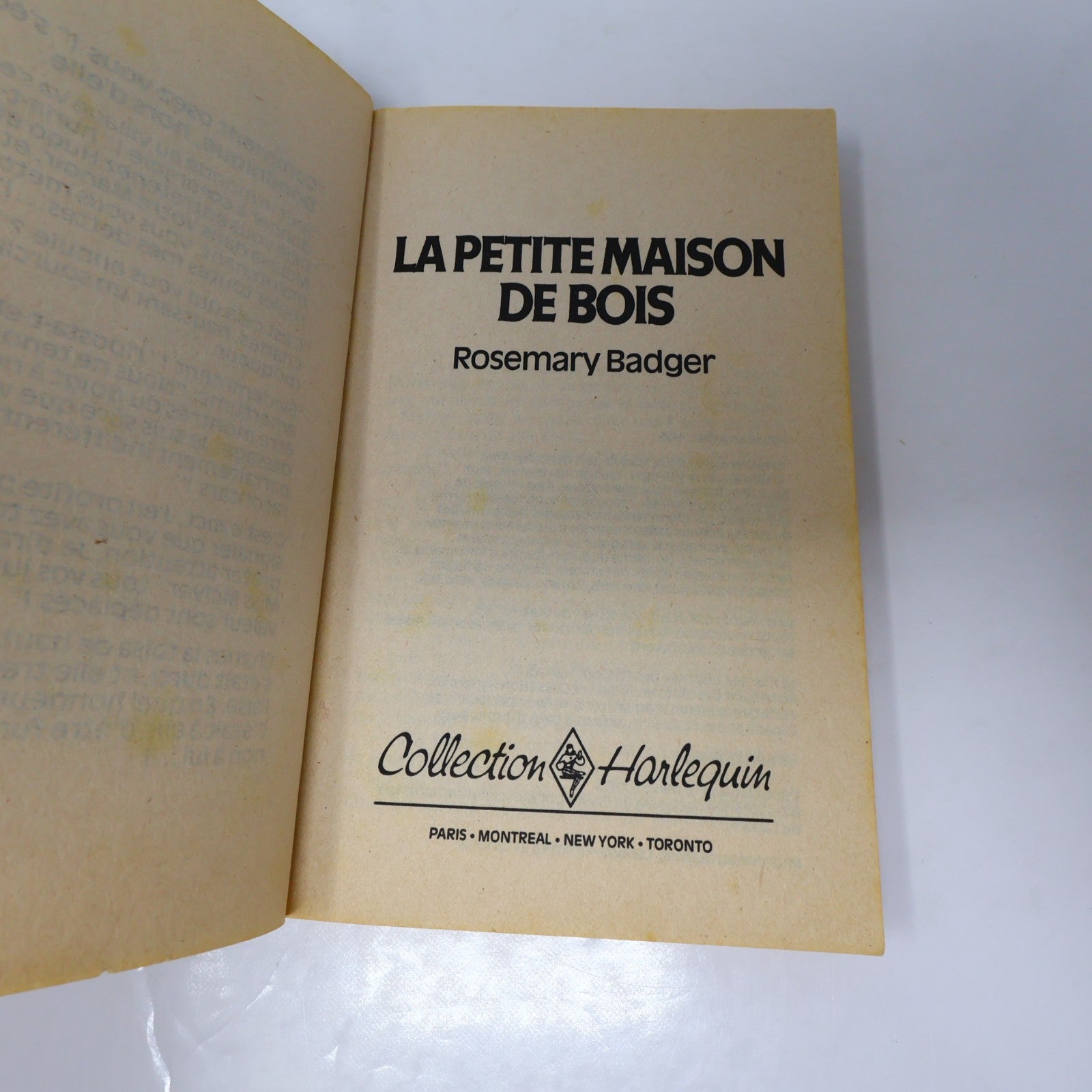 Collection Harlequin Lot 19 Livres Français/French Romance Small Paperback 1980s