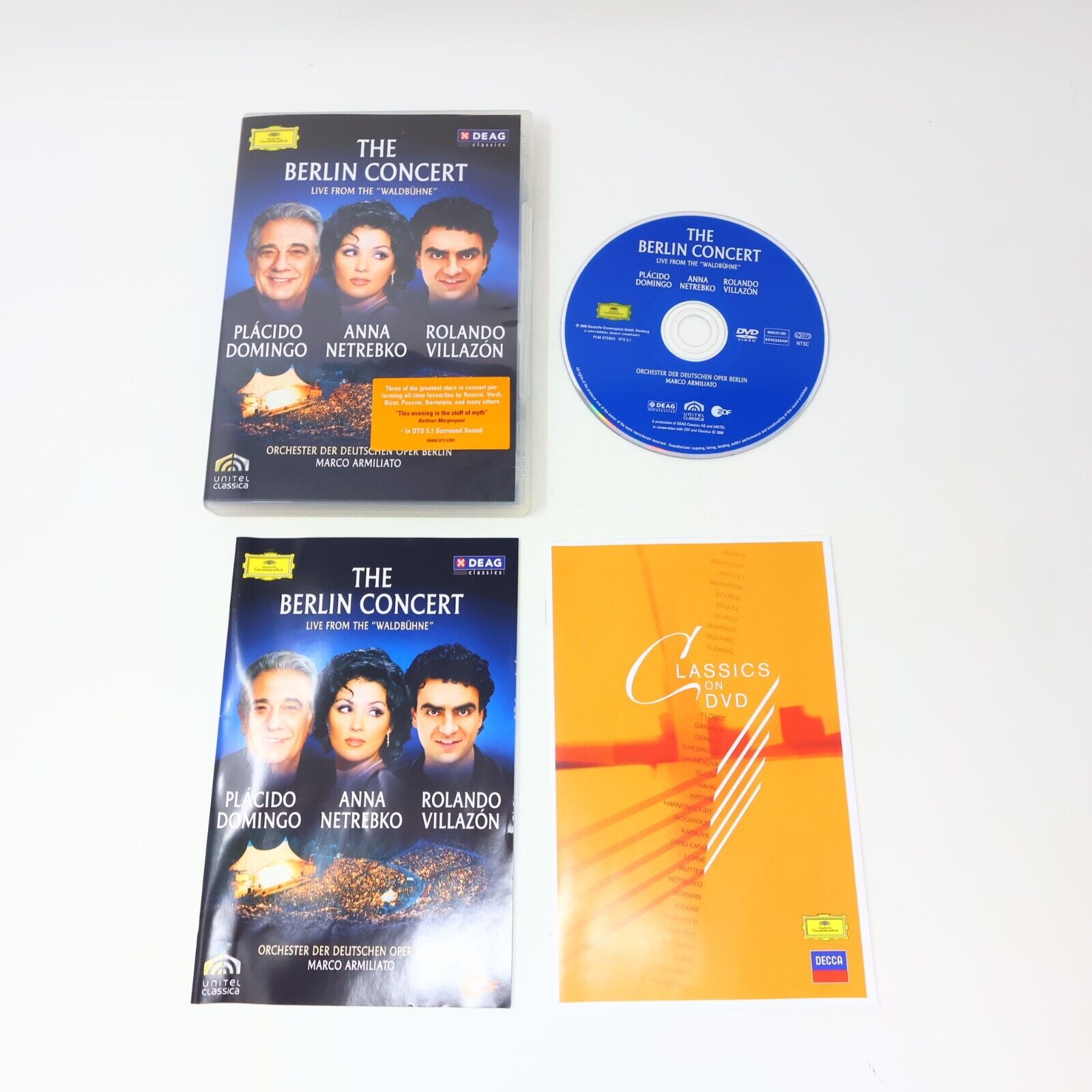 The Berlin Concert Live from the "Waldbühne" DVD Placido Domingo NTSC Tested