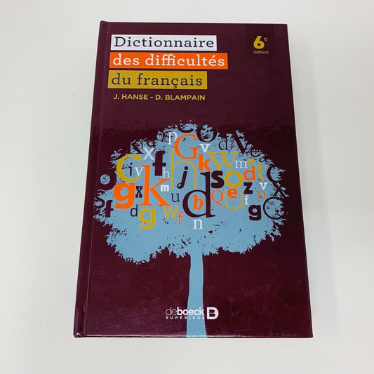 2019 Dictionnaire des Difficultés du Français De Boeck 6e Édition Blampain Hanse