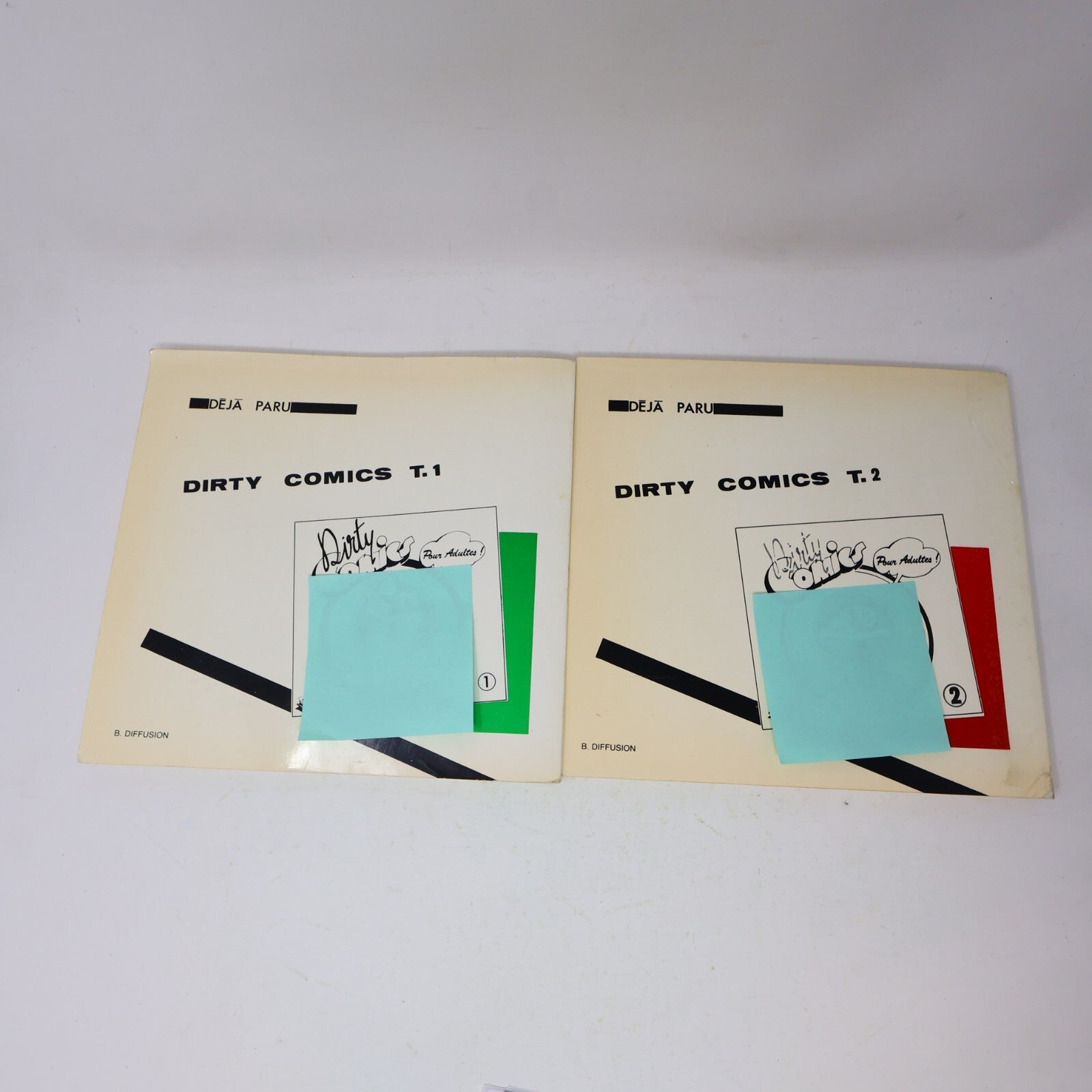 Dirty Comics pour Adultes #1-2 Bandes dessinées Papakid Oriol Transit Lot 70s PB