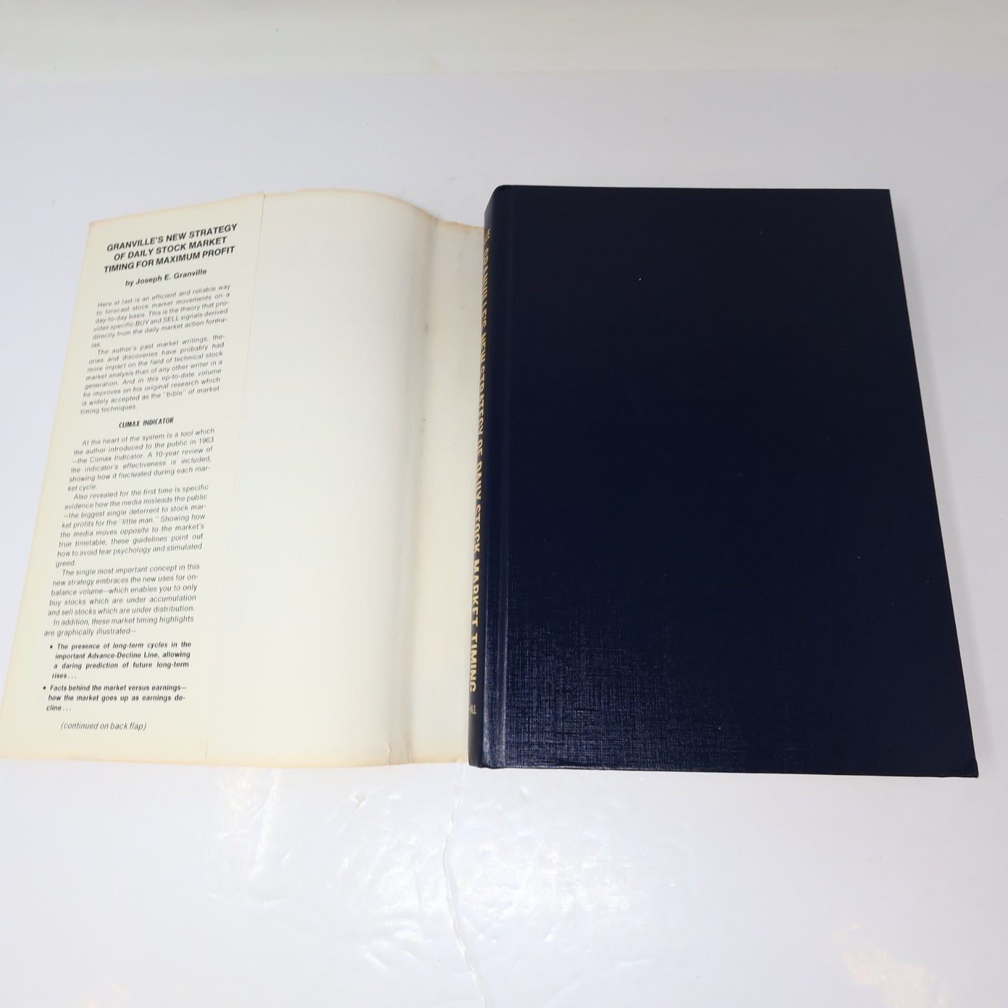 Granville's New Strategy of Daily Stock Market Timing For Maximum Profit 1981 HC