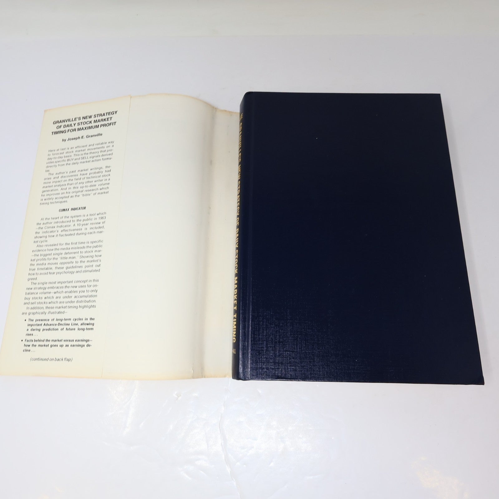Granville's New Strategy of Daily Stock Market Timing For Maximum Profit 1981 HC