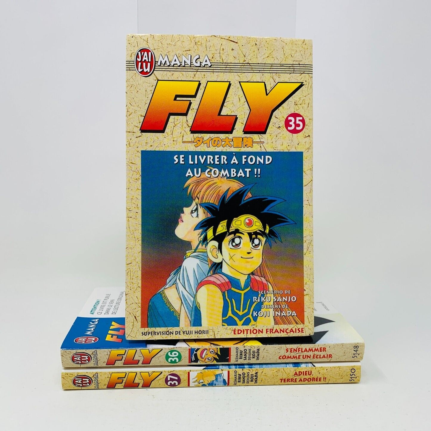 Fly 35-36-37 J'ai Lu Mangas Français Riku Sanjo Koji Inada Dragon Quest Lot de 3