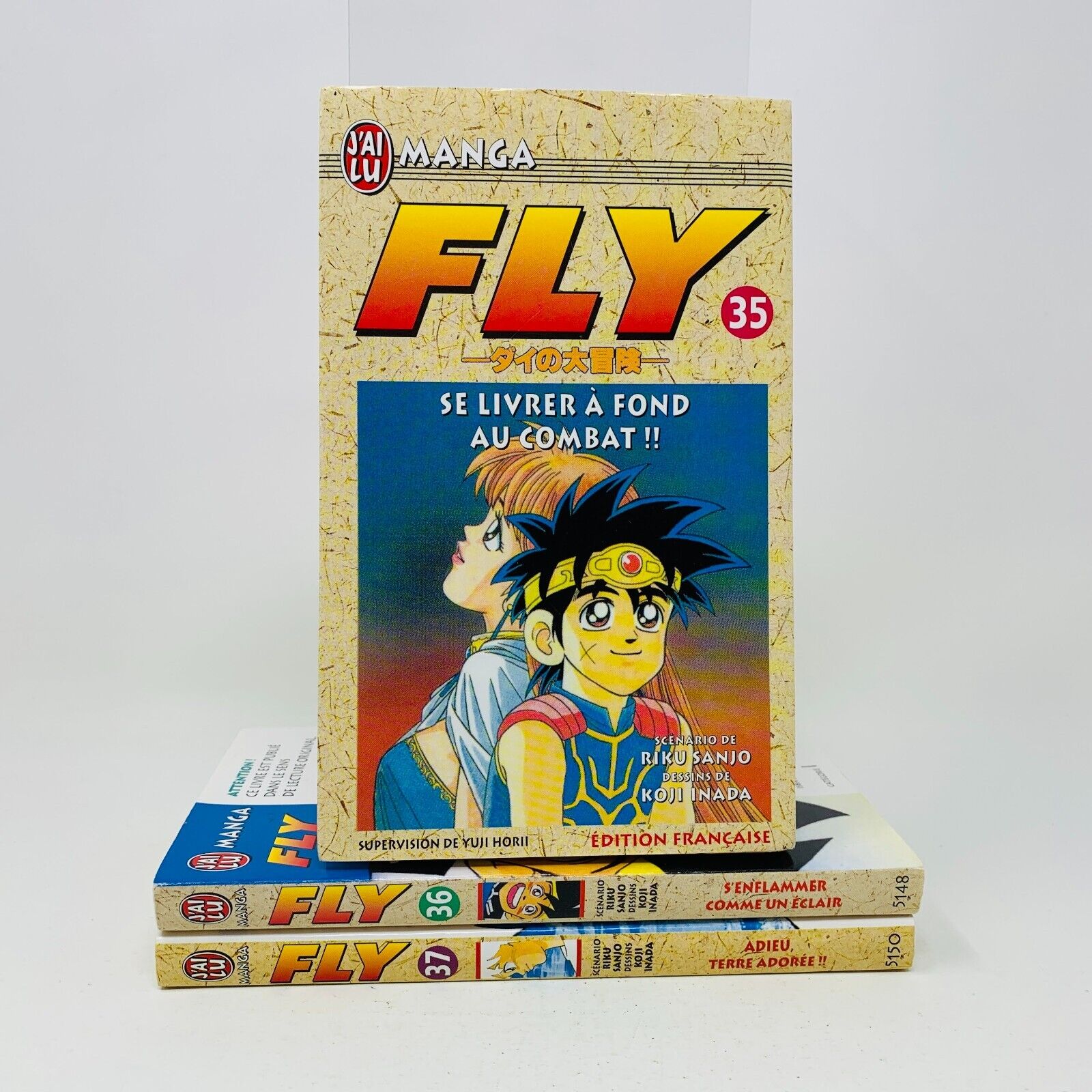 Fly 35-36-37 J'ai Lu Mangas Français Riku Sanjo Koji Inada Dragon Quest Lot de 3