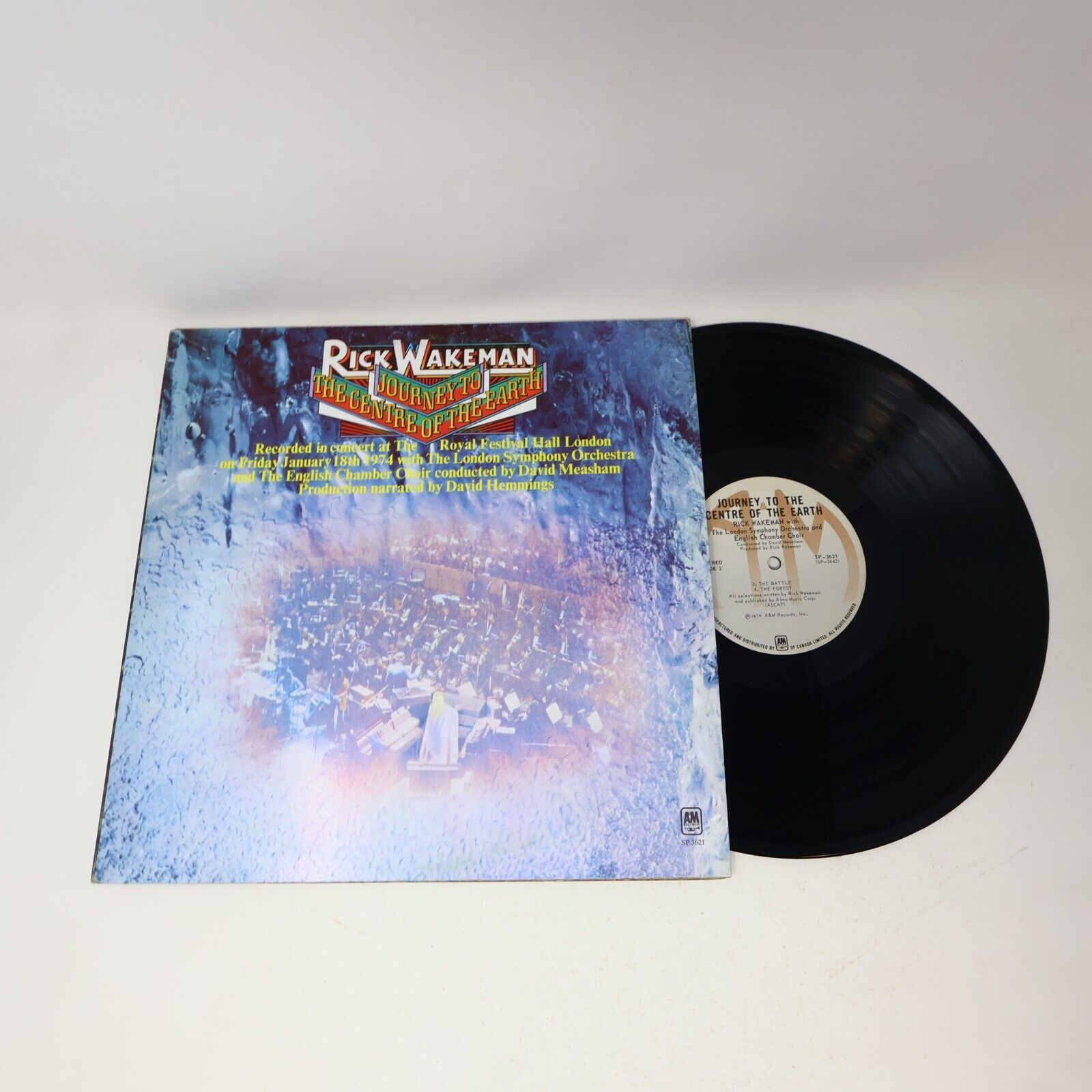 Rick Wakeman Journey To The Centre Of The Earth LP 1974 SP-3621 Record + Booklet