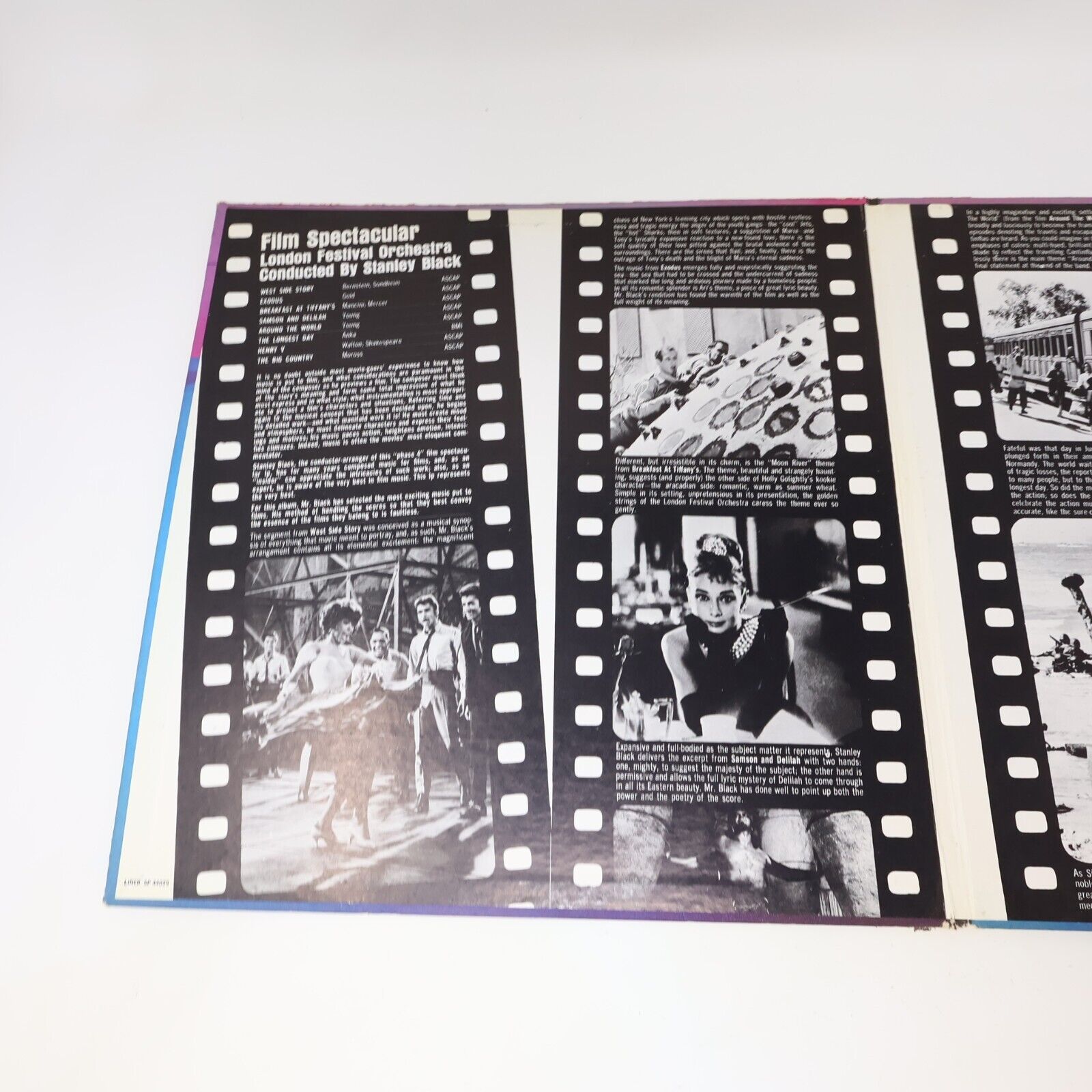 Stanley Black London Festival Orchestra Film Spectacular LP SP 44025 Movie Music
