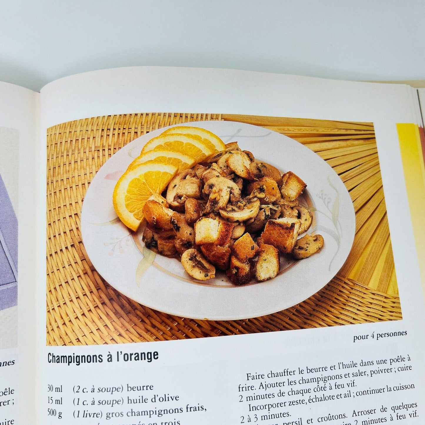 1989 Chef Pol Martin D'un Délice à L'Autre Livre Recettes Cuisine Brimar French