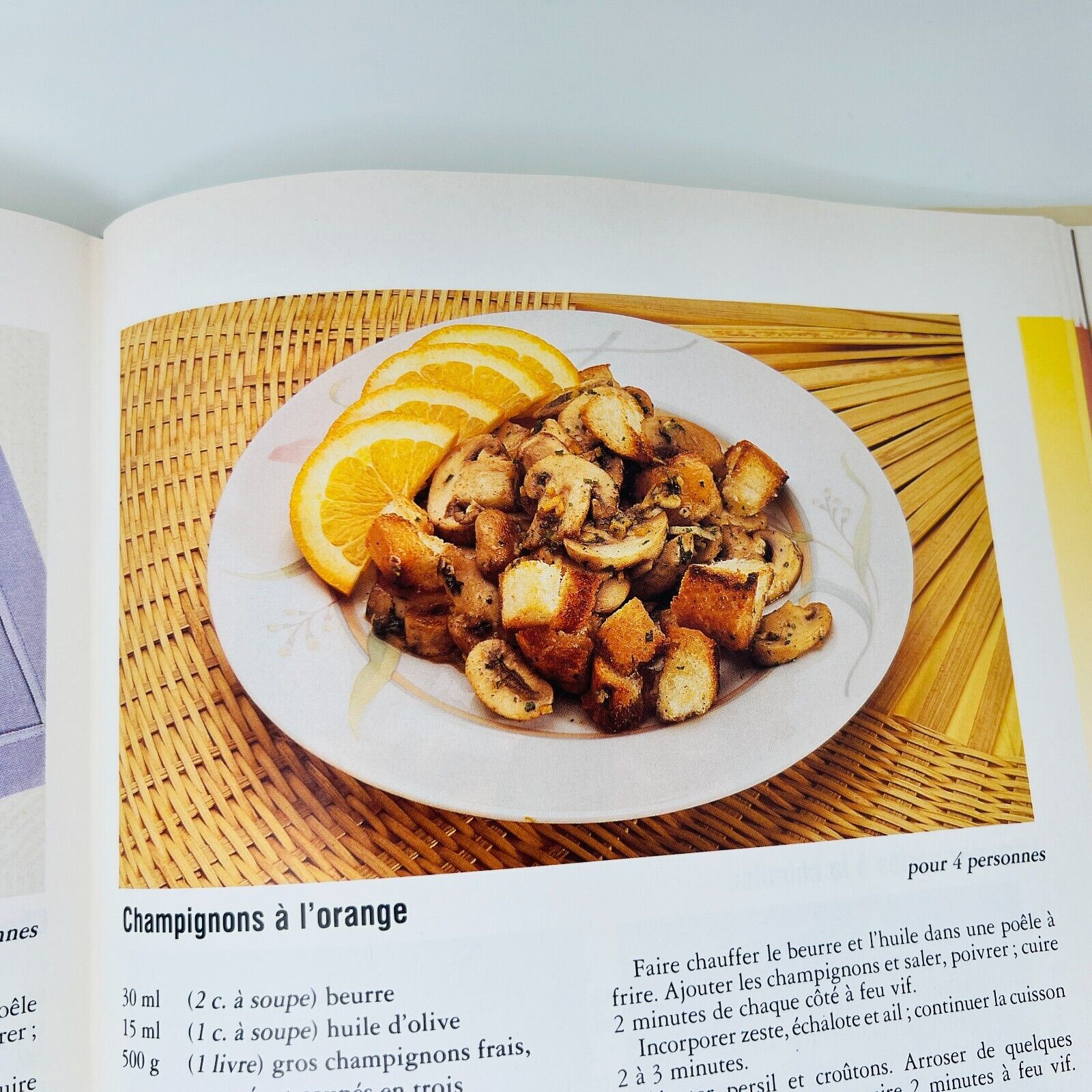 1989 Chef Pol Martin D'un Délice à L'Autre Livre Recettes Cuisine Brimar French
