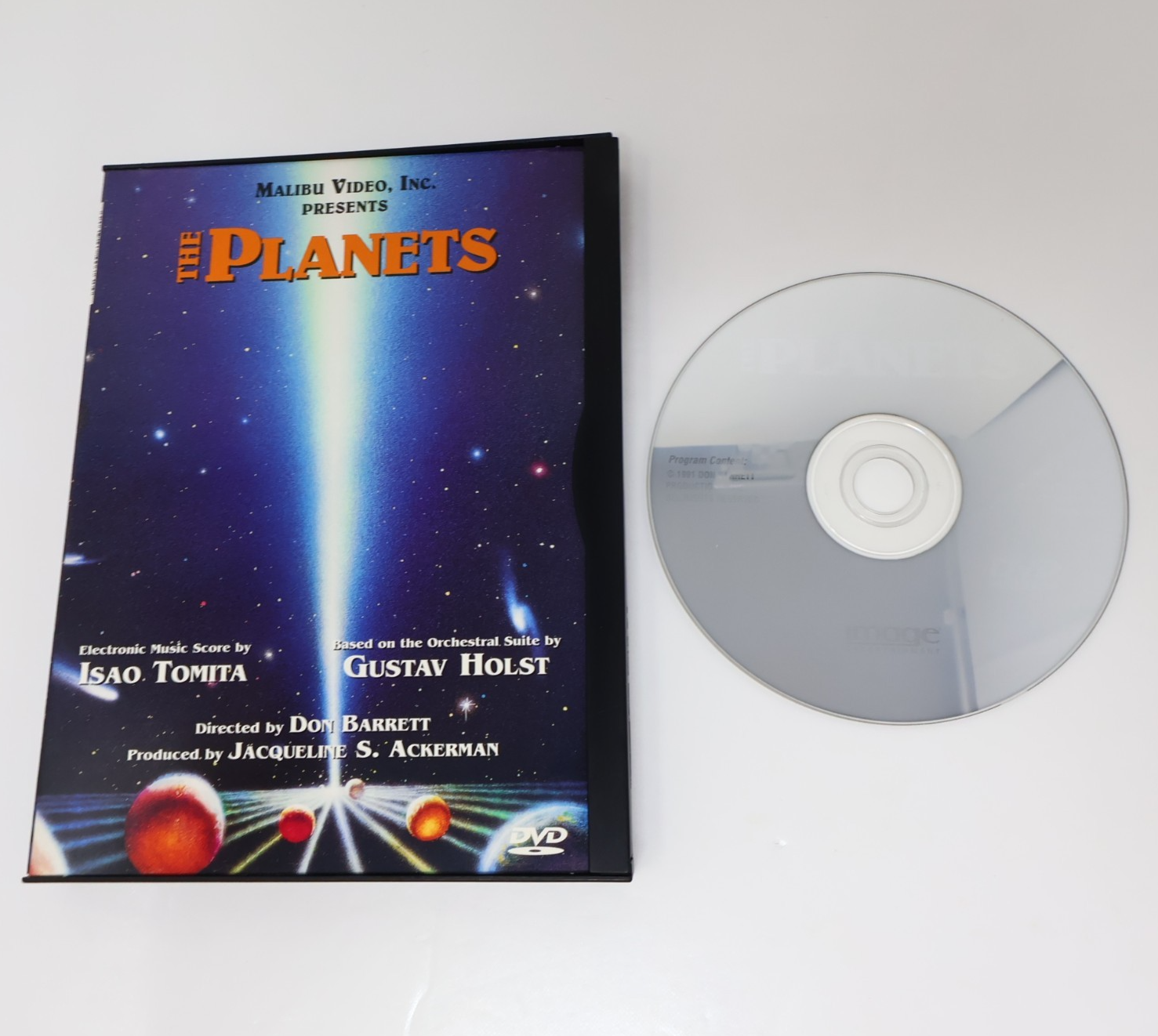 The Planets DVD 1997 Malibu Video Gustav Holst/Tomita NTSC Music Solar System