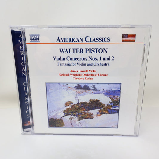 Walter Piston Violin Concertos Nos. 1 & 2 Fantasia 1999 CD Classical Naxos