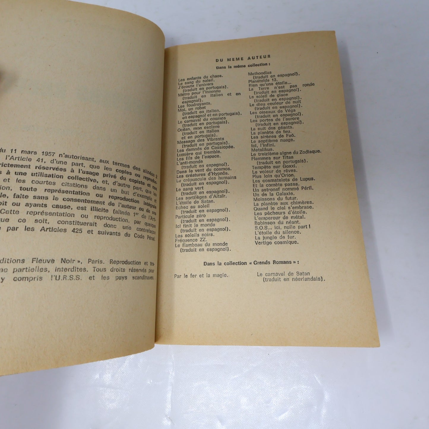 Anticipation Lot 11 Livres Fleuve Noir L'Iceberg Rouge/Métamorphose French 70s