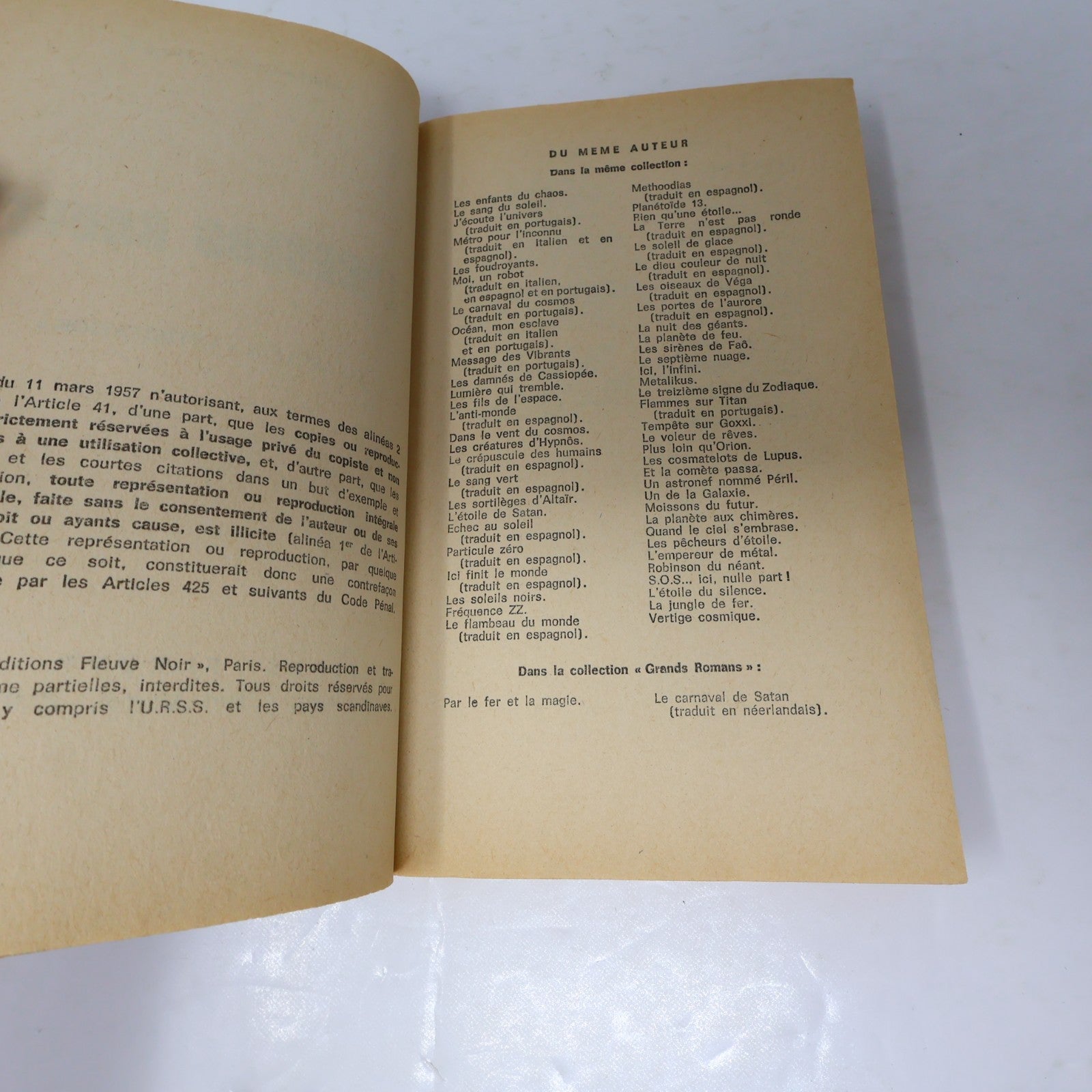 Anticipation Lot 11 Livres Fleuve Noir L'Iceberg Rouge/Métamorphose French 70s