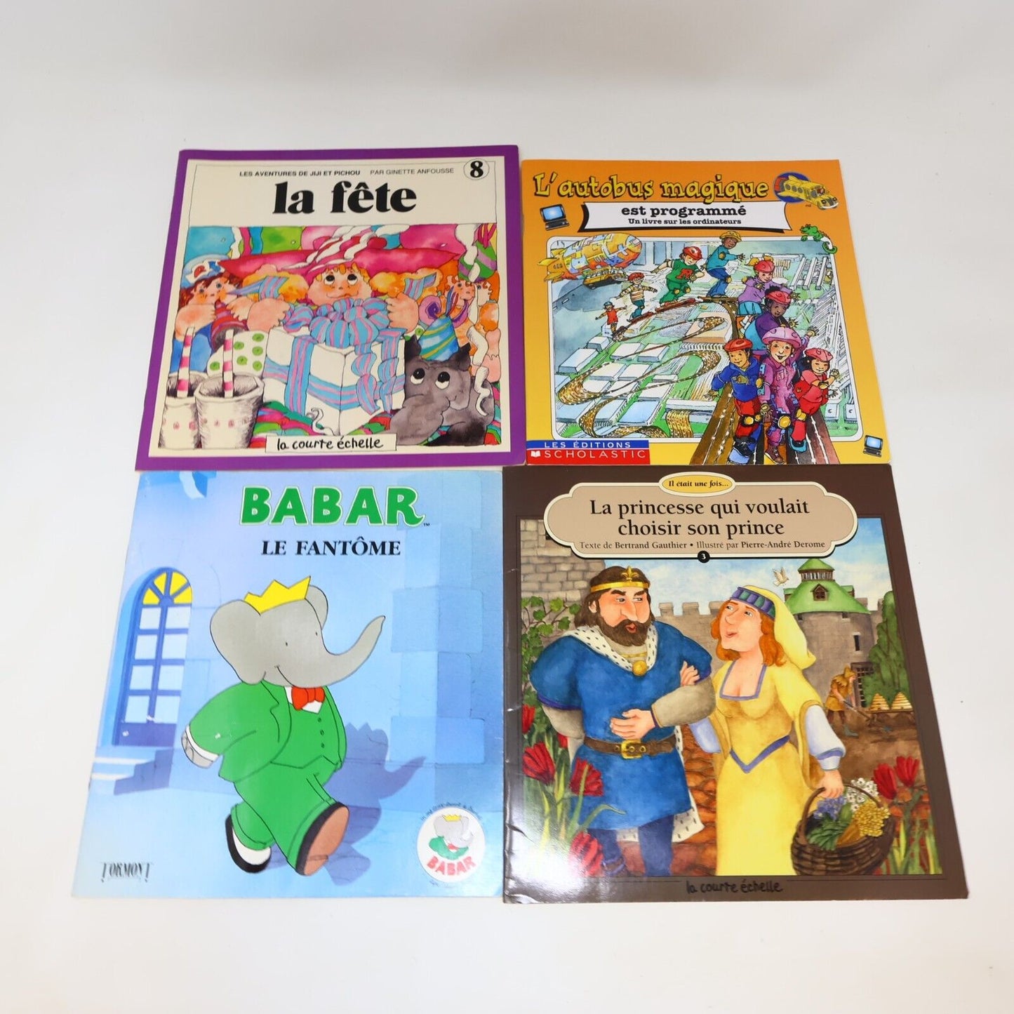Lot 10 Livres Enfants Vintage Goldorak Belle et Sébastien Richard Scarry French