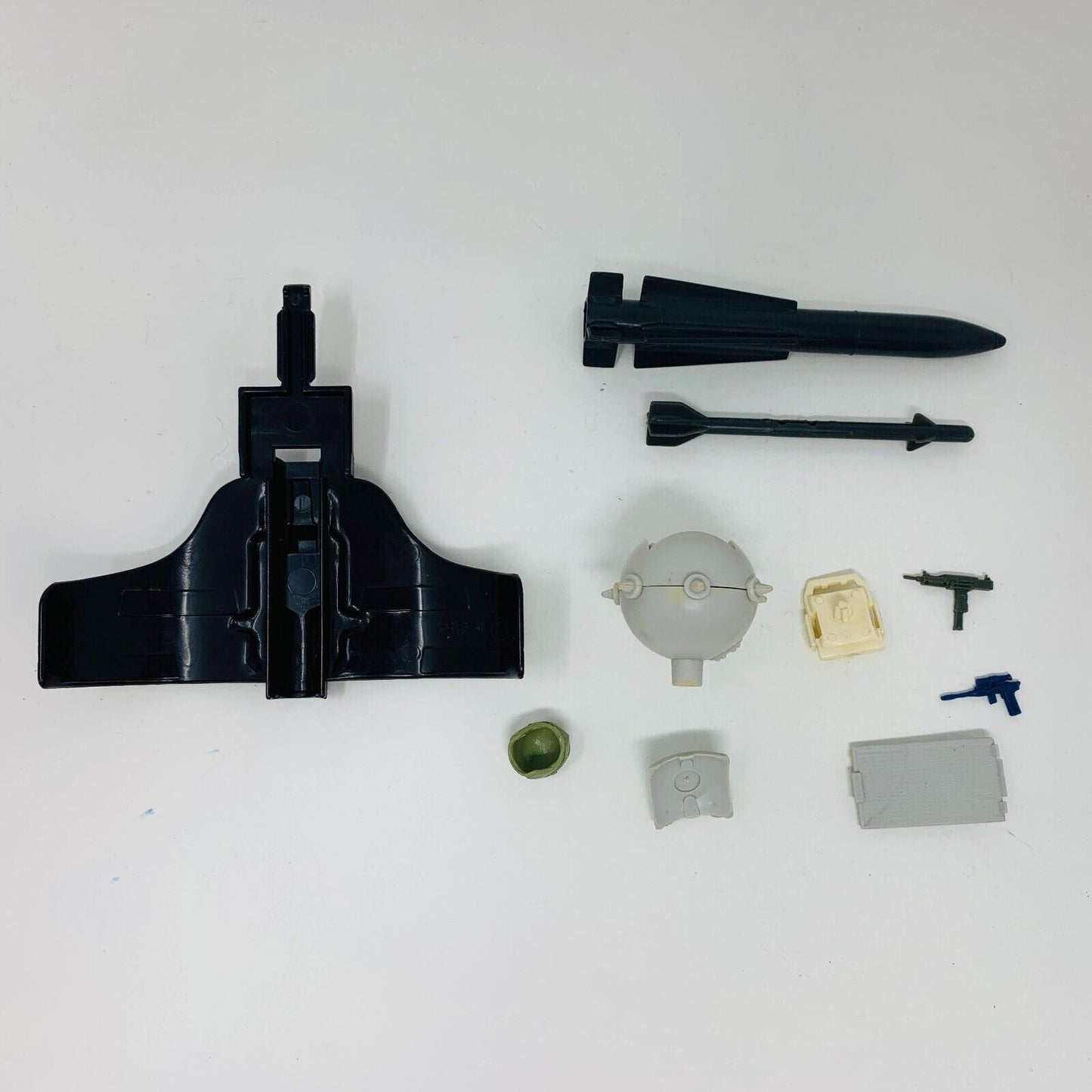 1980s GI Joe Mixed Parts Lot Uzi Air Mine Airborne Helmet Gun Backpack Missiles