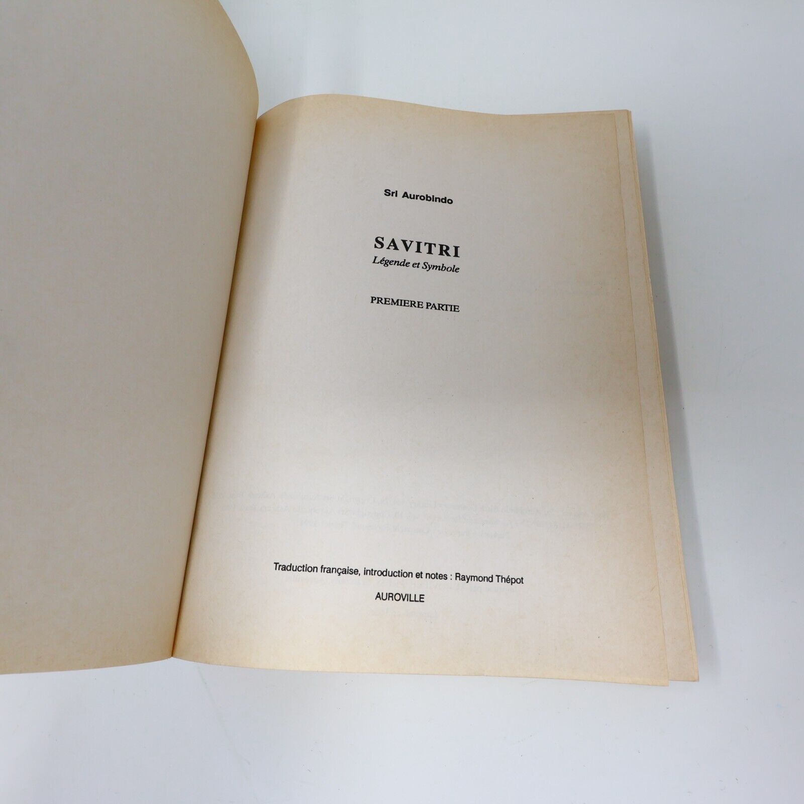 Lot 4 Livres Sri Aurobindo Savitri Poèmes Conscience Renaissance Karma Français