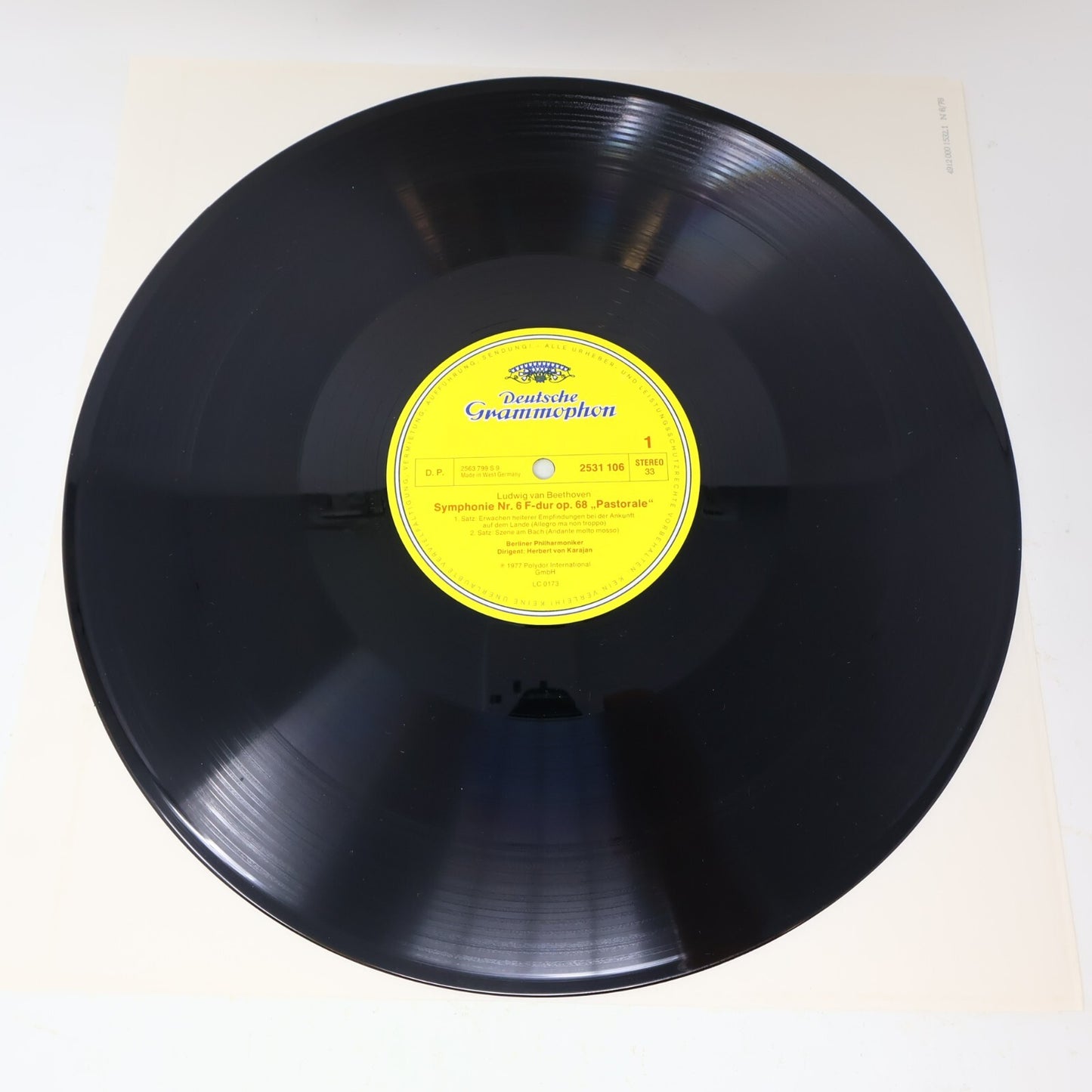 Beethoven Symphonie Nr. 1-2 5-6 8-9 Herbert von Karajan Berliner Lot 4 LP Record