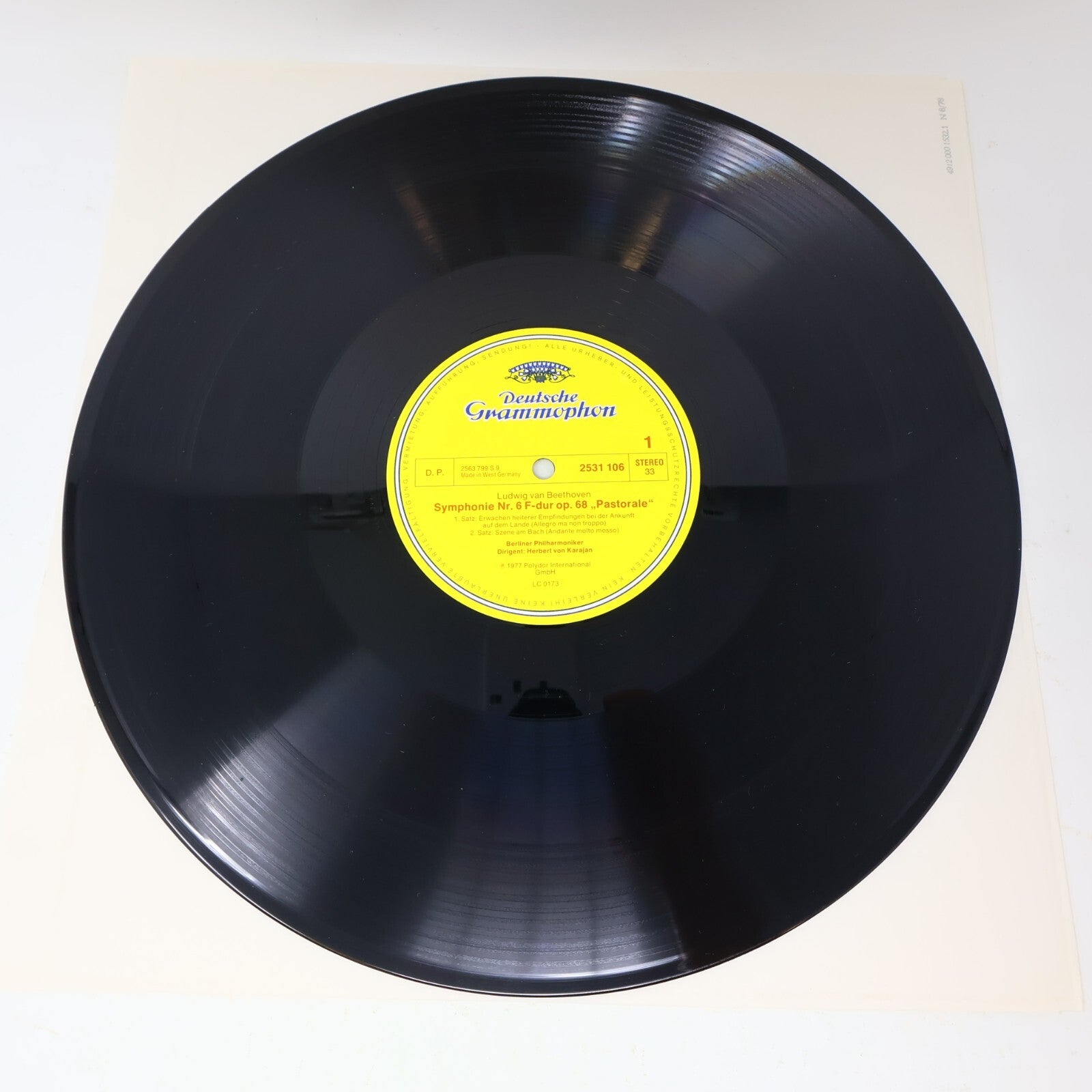 Beethoven Symphonie Nr. 1-2 5-6 8-9 Herbert von Karajan Berliner Lot 4 LP Record