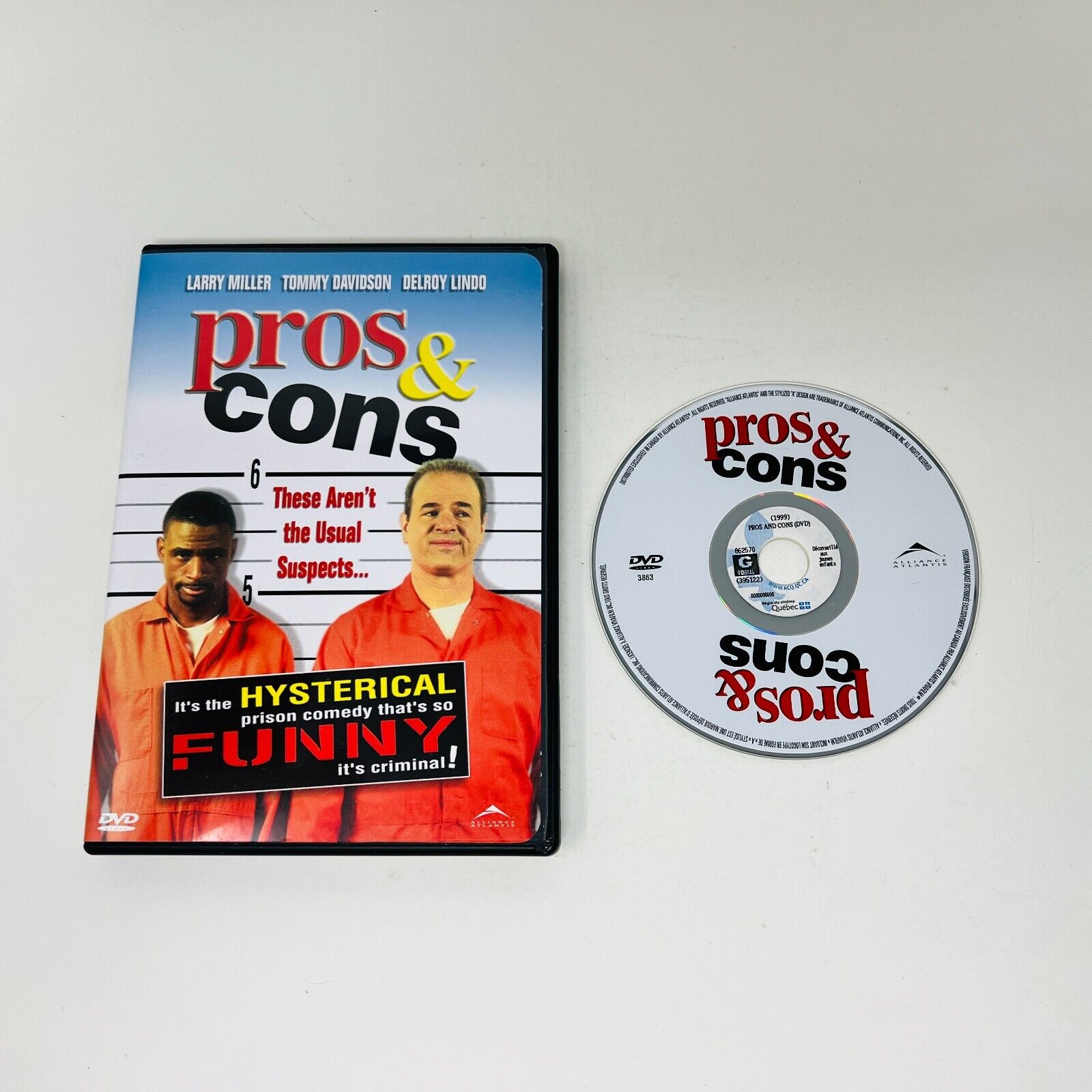 Pros & Cons DVD Comedy Tested Larry Miller/Tommy Davidson/Delroy Lindo NTSC