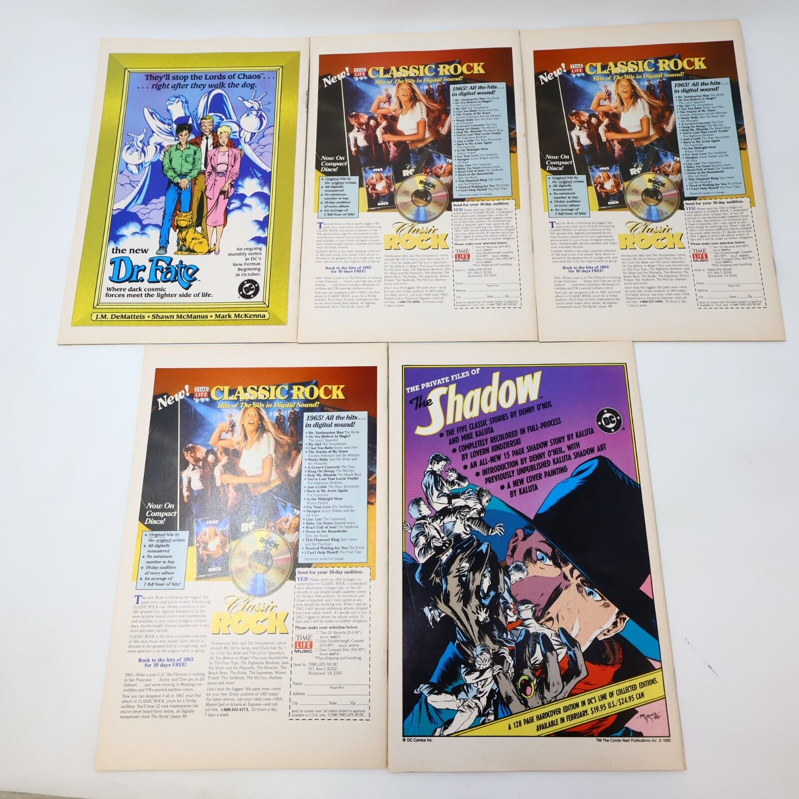 Lot 5 Doc Savage #2-5 7 Denny O'Neil/Rod Wigham/Steve Montano DC Comics 1988-89