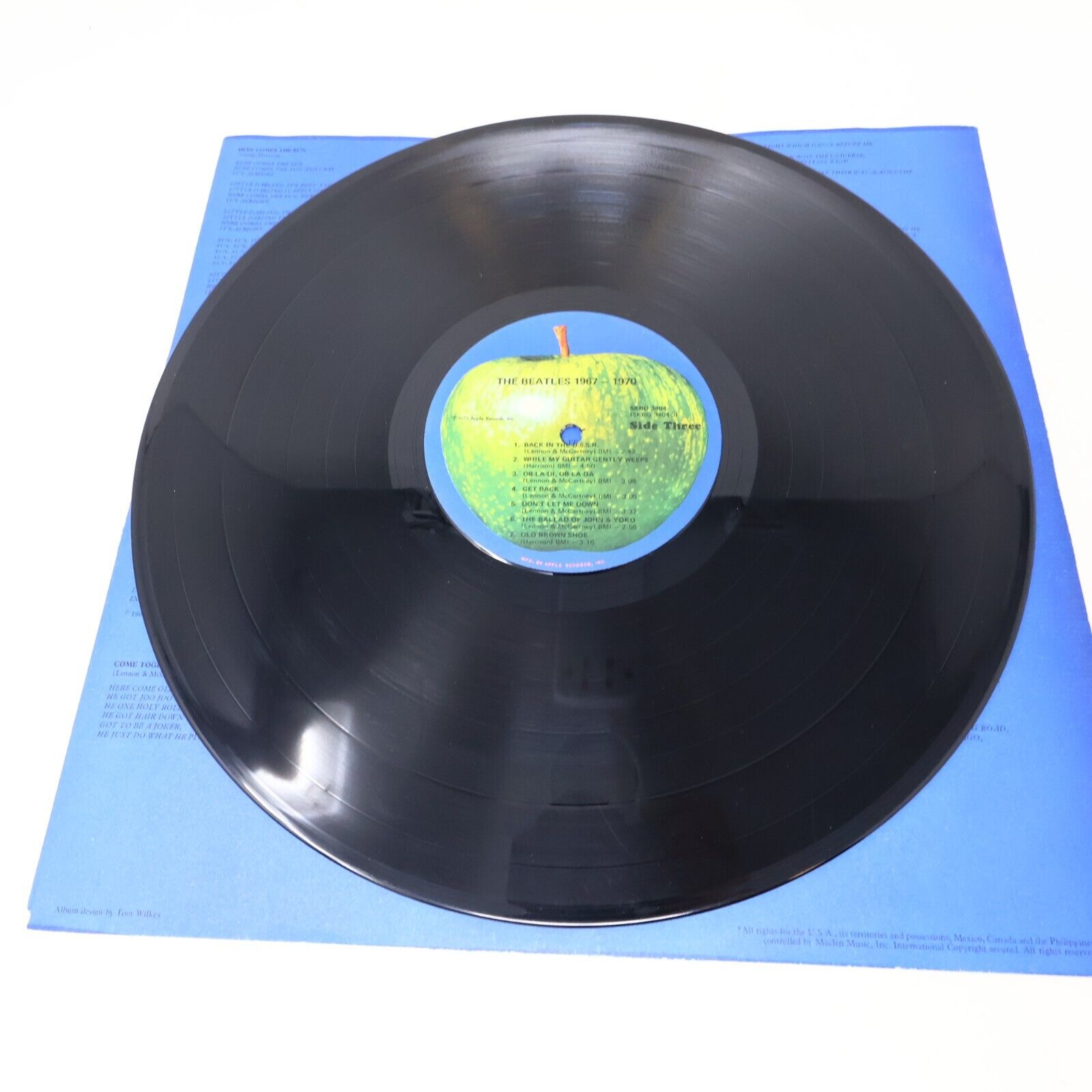 The Beatles 1962-1966 Red + 1967-1970 Blue Lot 2 LP Record 1973 SKBO 3403 3404