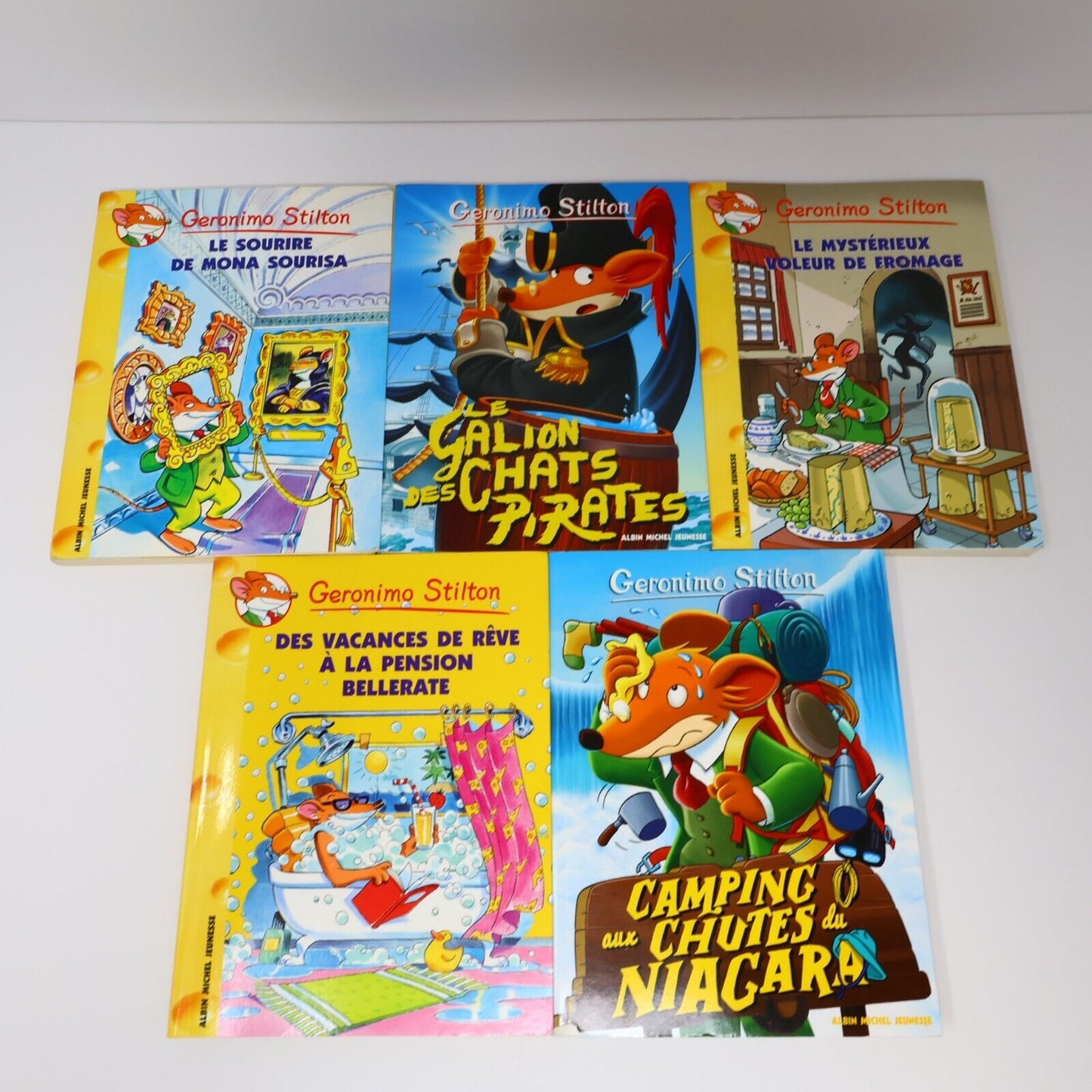Lot 8 Livres Geronimo/Téa Stilton Stilton Jeunes Enfants Albin Michel Français