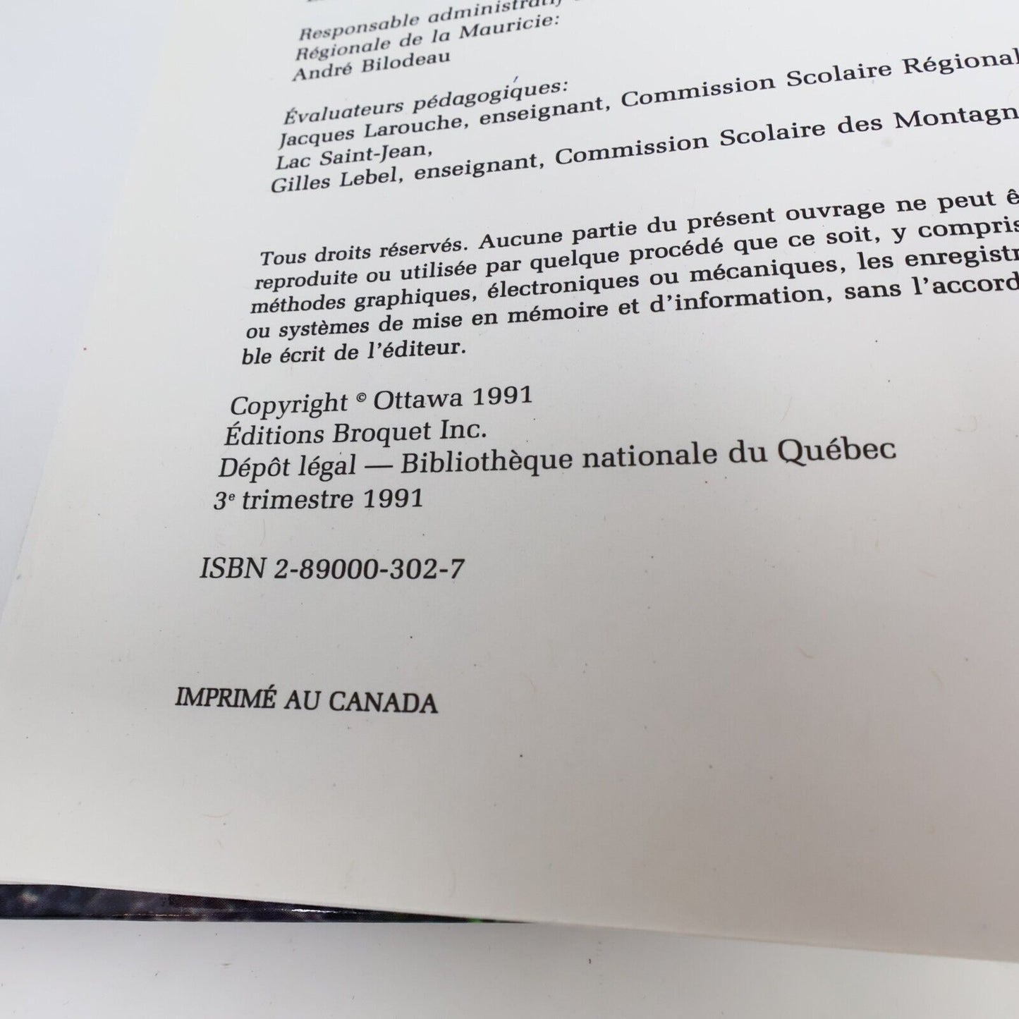 1991 Le Québec Forestier Lagacé/Allen Hardcover HC Broquet Nature Faune Flore