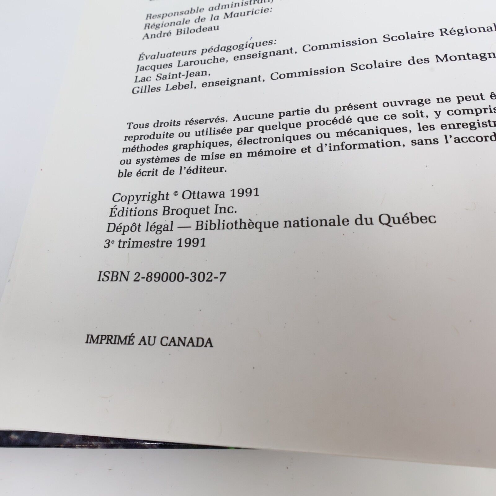 1991 Le Québec Forestier Lagacé/Allen Hardcover HC Broquet Nature Faune Flore