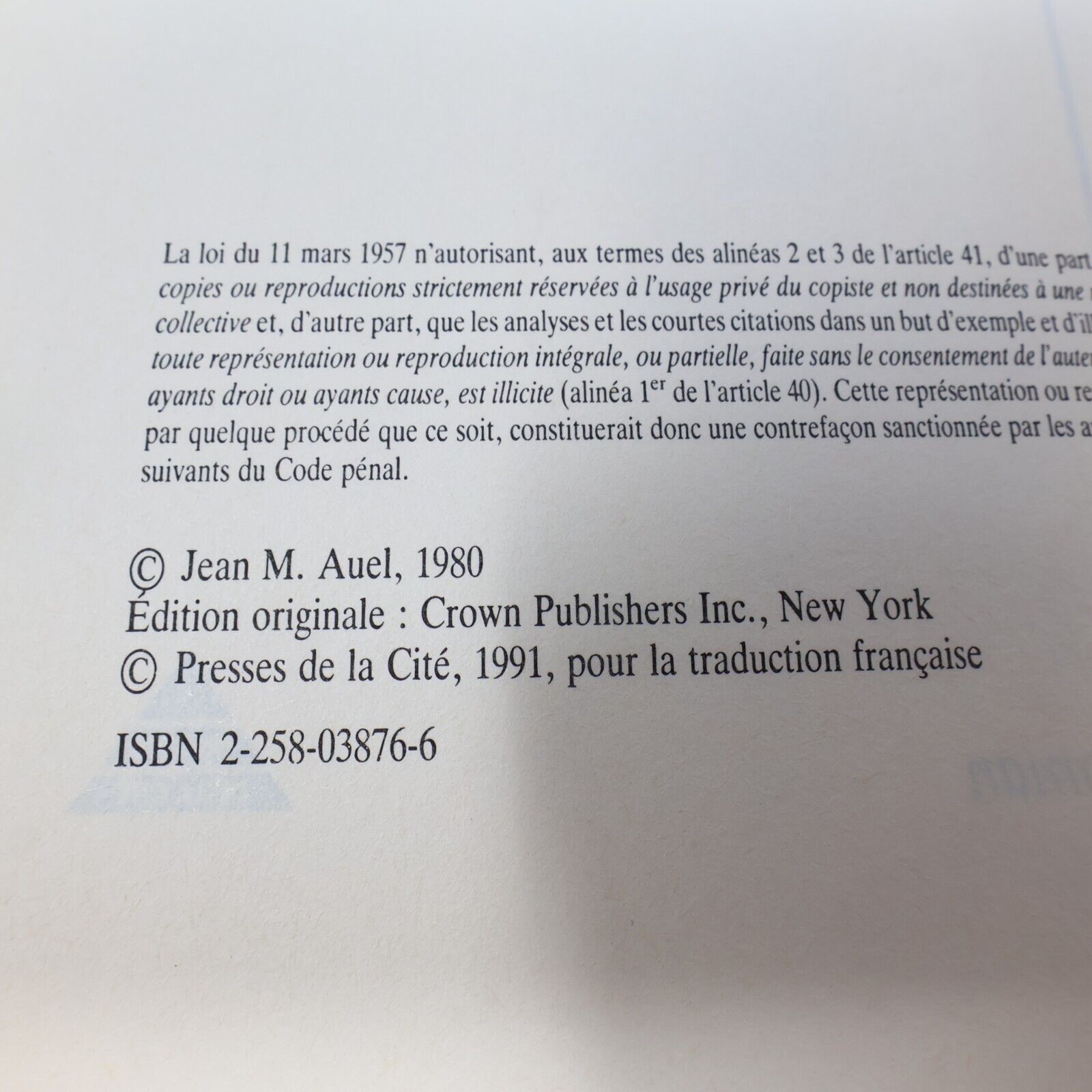 Les Enfants de la Terre 1-6 Français Série Complète Grand Format Auel Lot Livres