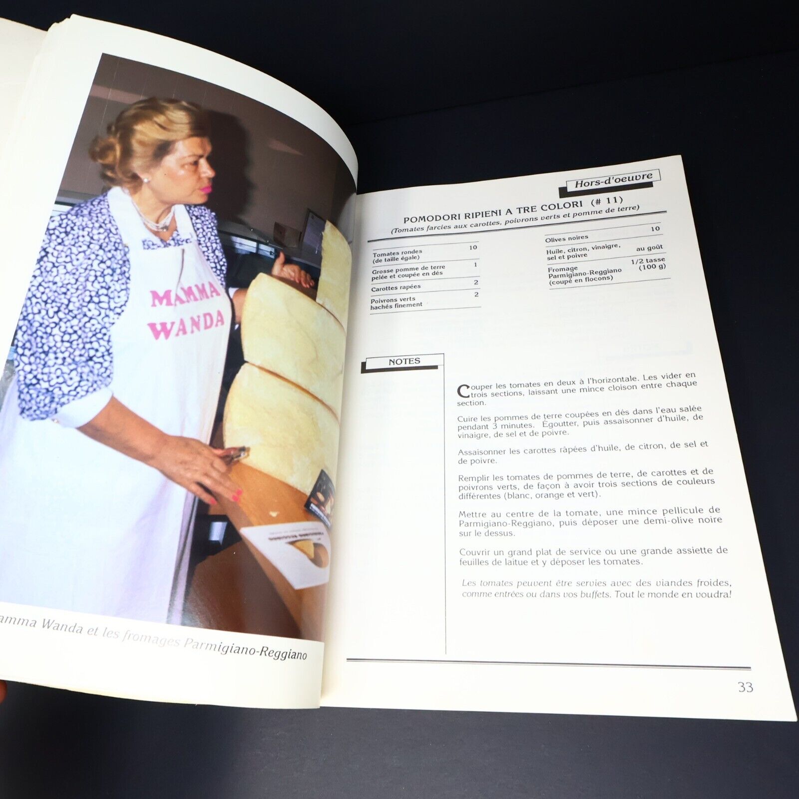 1990 Mamma Wanda Cuisine Italienne Recettes Authentiques de Wanda Calcagni Livre