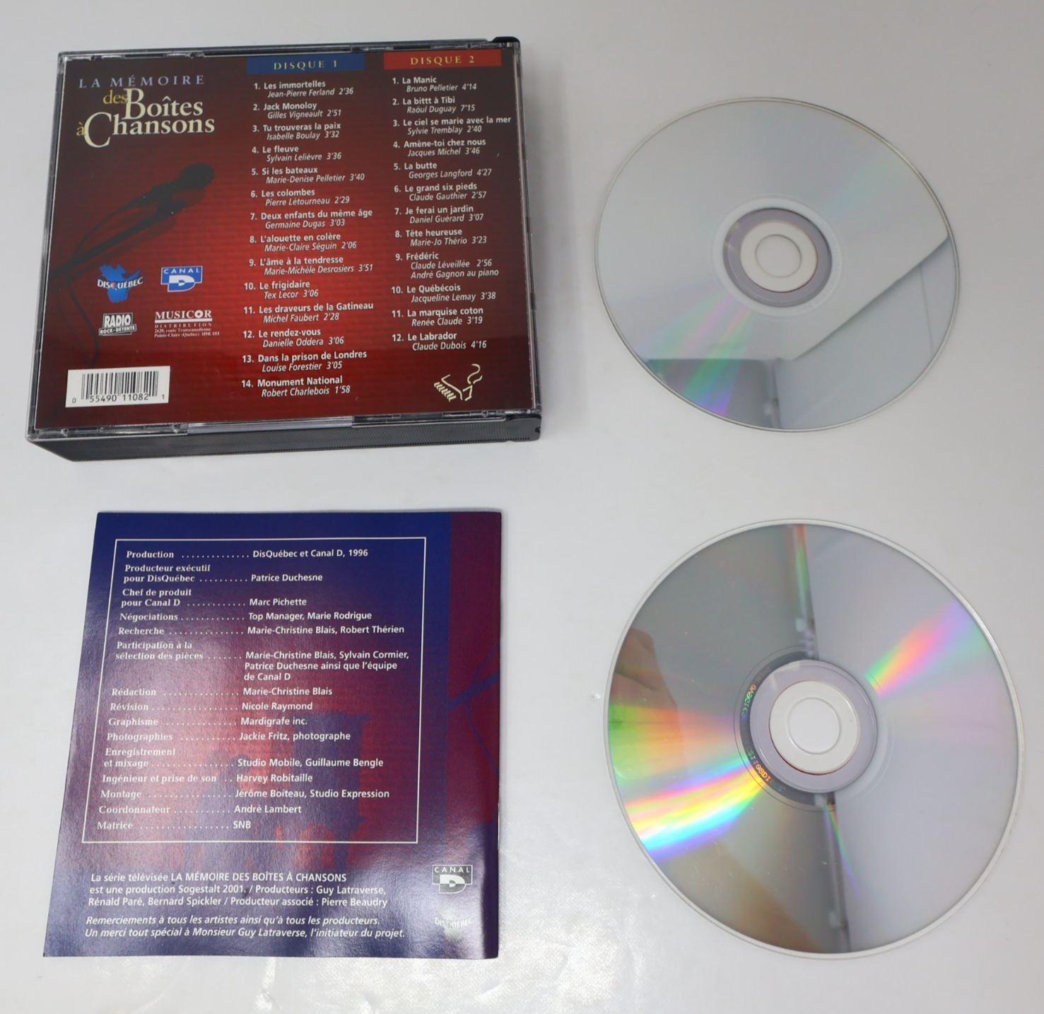 La Mémoire des Boîtes à Chansons CD Ferland/Vigneault/Lecor/Dubois/Duguay/Claude