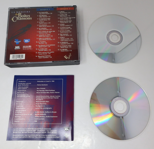 La Mémoire des Boîtes à Chansons CD Ferland/Vigneault/Lecor/Dubois/Duguay/Claude