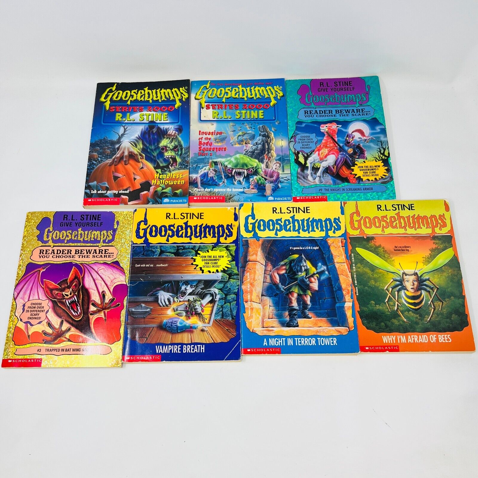 13x R.L. Stine Mixed Lot Goosebumps/Ghosts of Fear Street/Series 2000/Beast 2