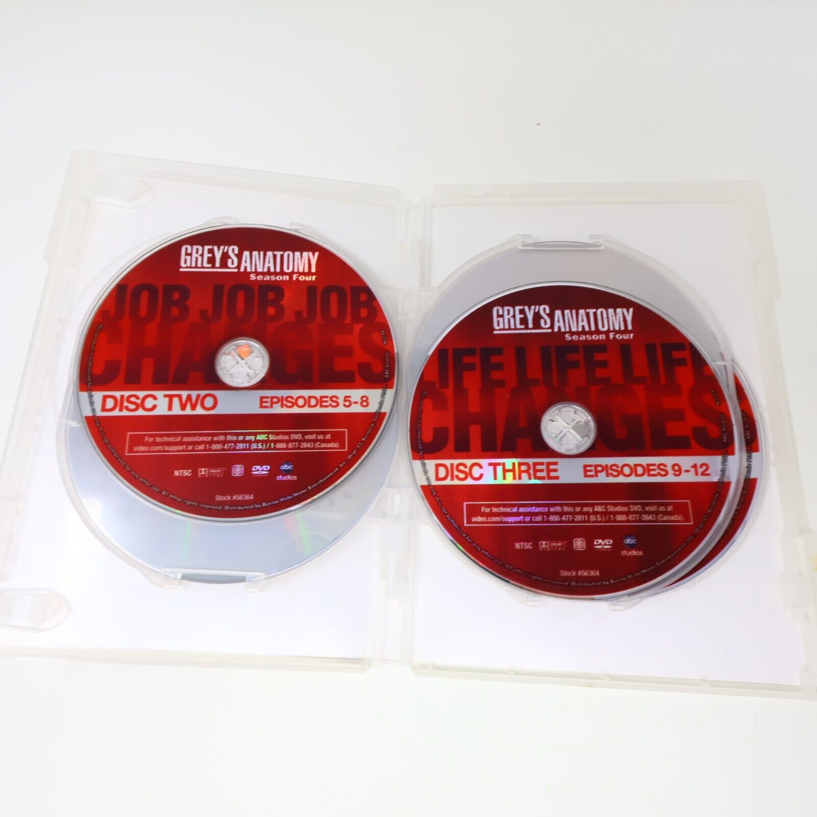 Dre Grey Leçons d'Anatomie/Grey's Anatomy Saisons #4-5-6 DVD Testés Lot Region 1