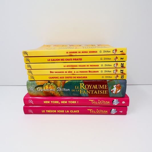Lot 8 Livres Geronimo/Téa Stilton Stilton Jeunes Enfants Albin Michel Français
