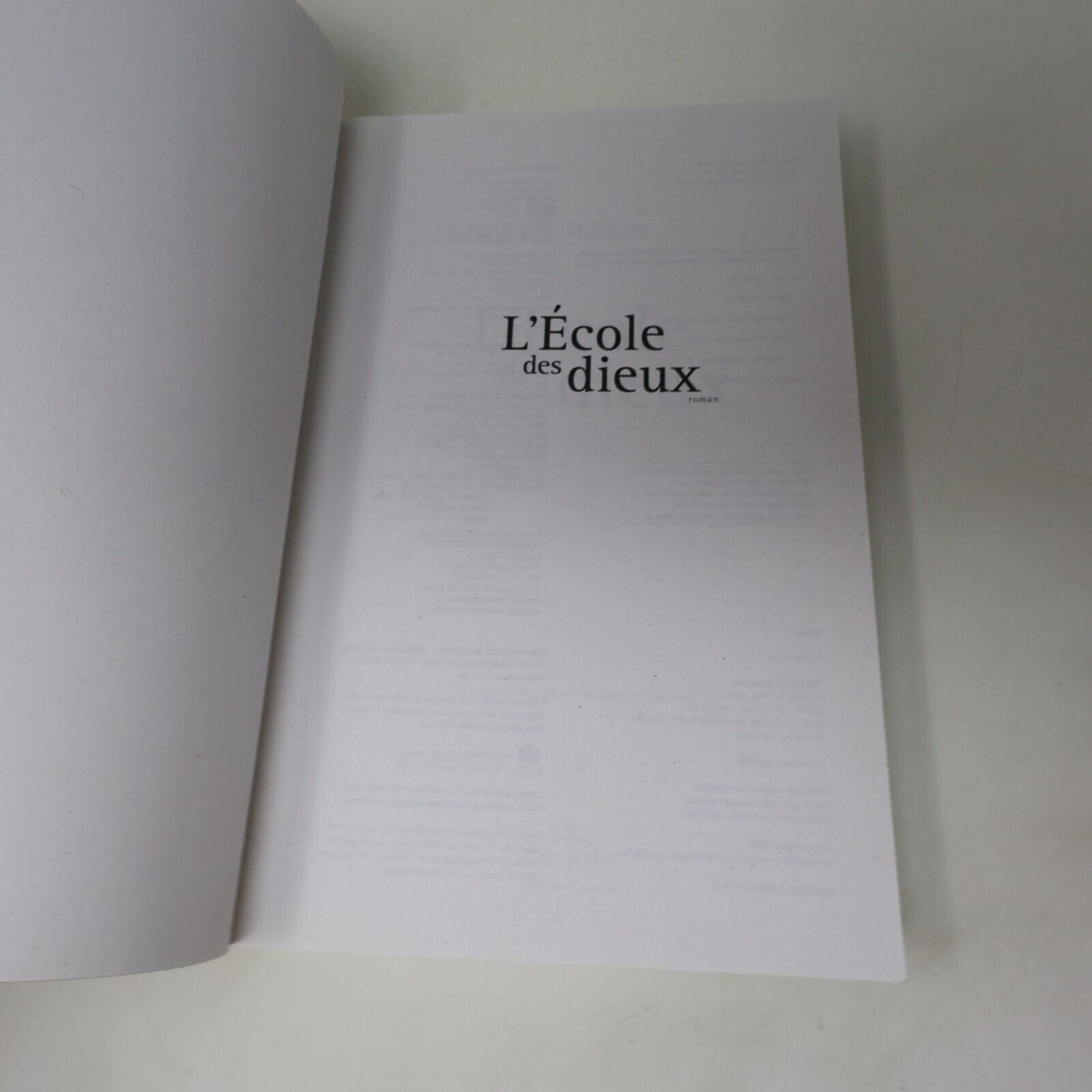 2009 L'École des Dieux de Stefano Elio D'Anna Paperback PB Le Jour Spiritualité
